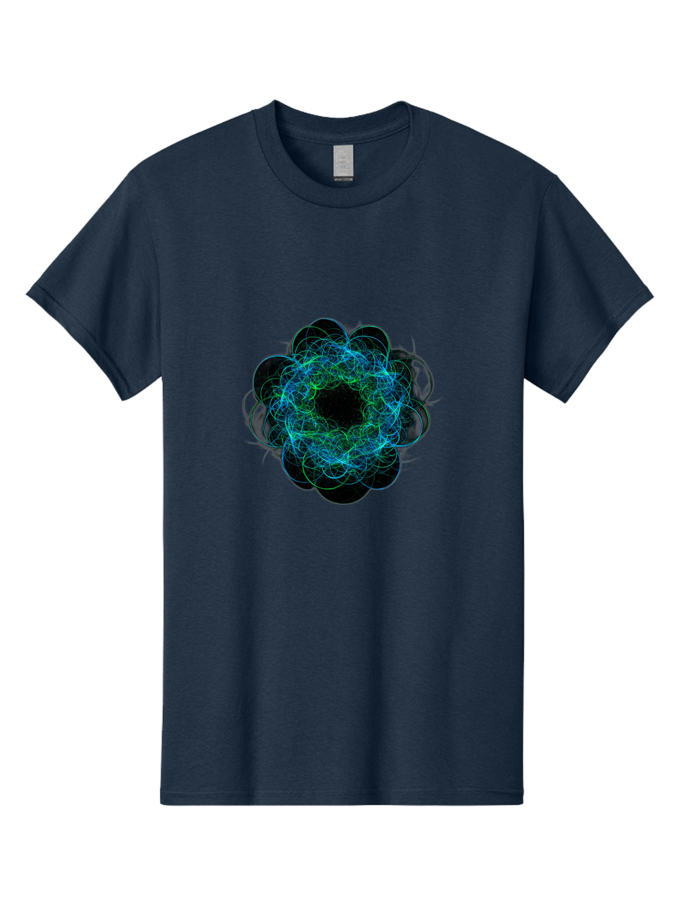 Blue-Swirling-Floral-Pattern Men'S Graphic Tee, 100% Cotton, Comfortable Casual Summer Wear, Machine Washable, Vintage Camera, Old Camera, Antique Camera, Black Camera, Classic Photography, Photography Equipment, Nostalgic Device, Film Camera, Bal835