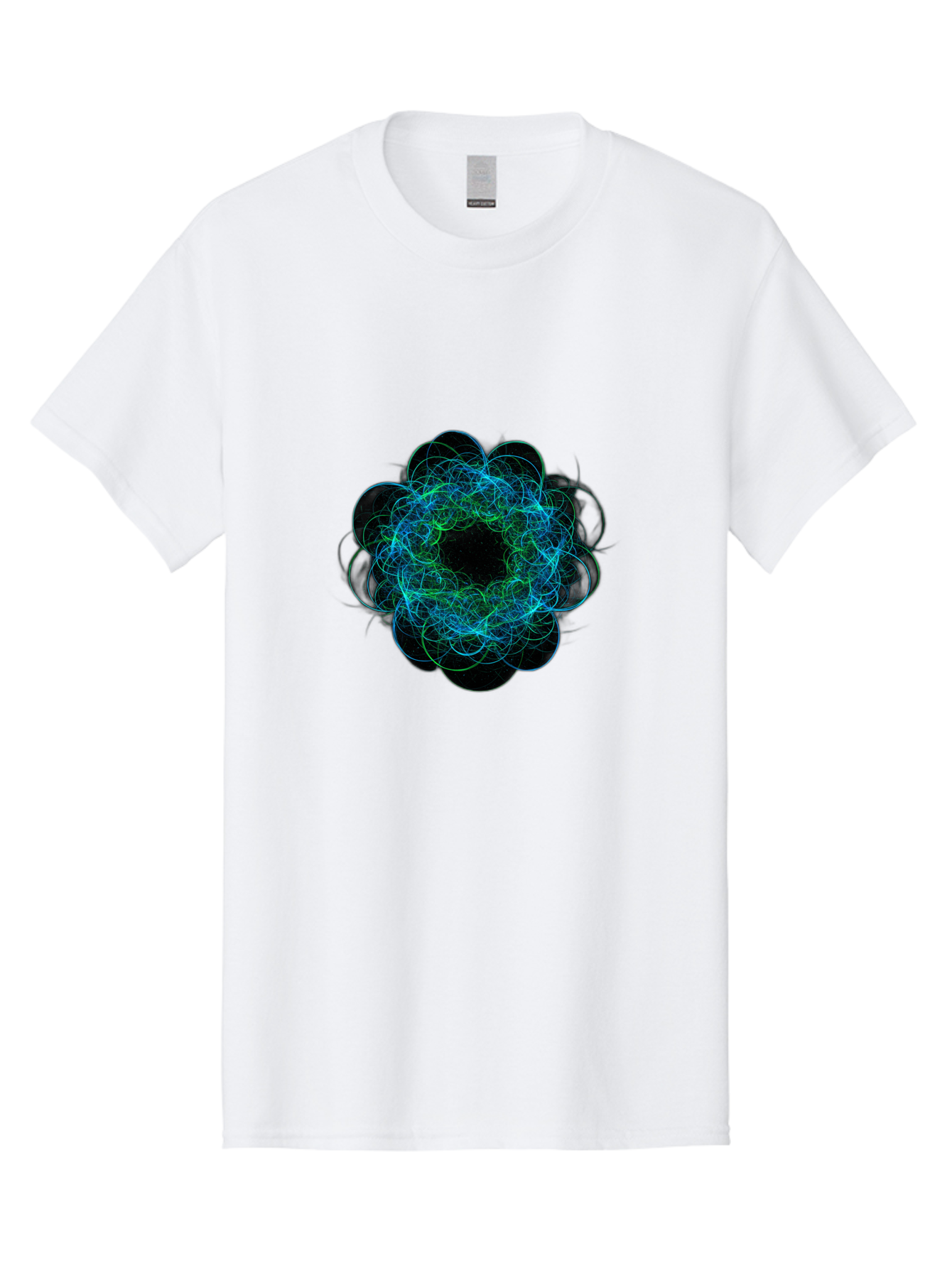 Blue-Swirling-Floral-Pattern Men'S Graphic Tee, 100% Cotton, Comfortable Casual Summer Wear, Machine Washable, Vintage Camera, Old Camera, Antique Camera, Black Camera, Classic Photography, Photography Equipment, Nostalgic Device, Film Camera, Bal835