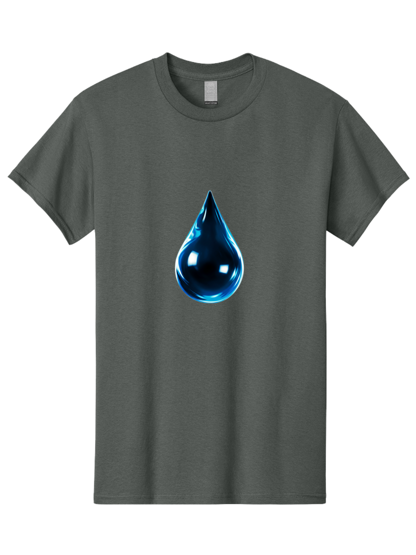 Blue-Water-Droplet Men'S Graphic Tee, 100% Cotton, Comfortable Casual Summer Wear, Machine Washable, Vintage Camera, Old Camera, Antique Camera, Black Camera, Classic Photography, Photography Equipment, Nostalgic Device, Film Camera, Bal836