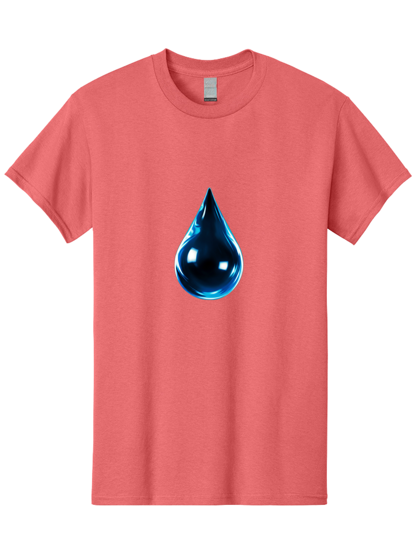 Blue-Water-Droplet Men'S Graphic Tee, 100% Cotton, Comfortable Casual Summer Wear, Machine Washable, Vintage Camera, Old Camera, Antique Camera, Black Camera, Classic Photography, Photography Equipment, Nostalgic Device, Film Camera, Bal836