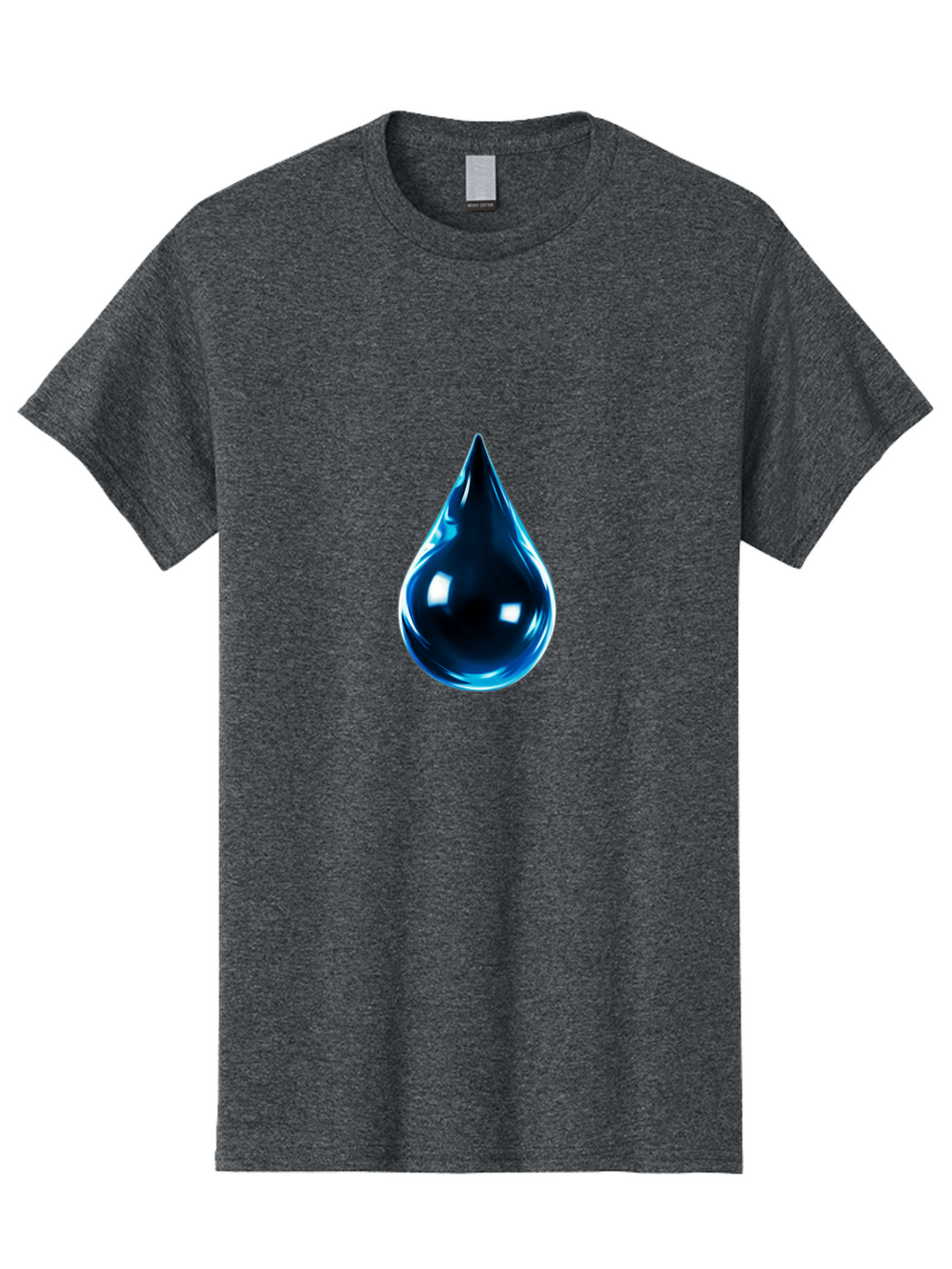 Blue-Water-Droplet Men'S Graphic Tee, 100% Cotton, Comfortable Casual Summer Wear, Machine Washable, Vintage Camera, Old Camera, Antique Camera, Black Camera, Classic Photography, Photography Equipment, Nostalgic Device, Film Camera, Bal836