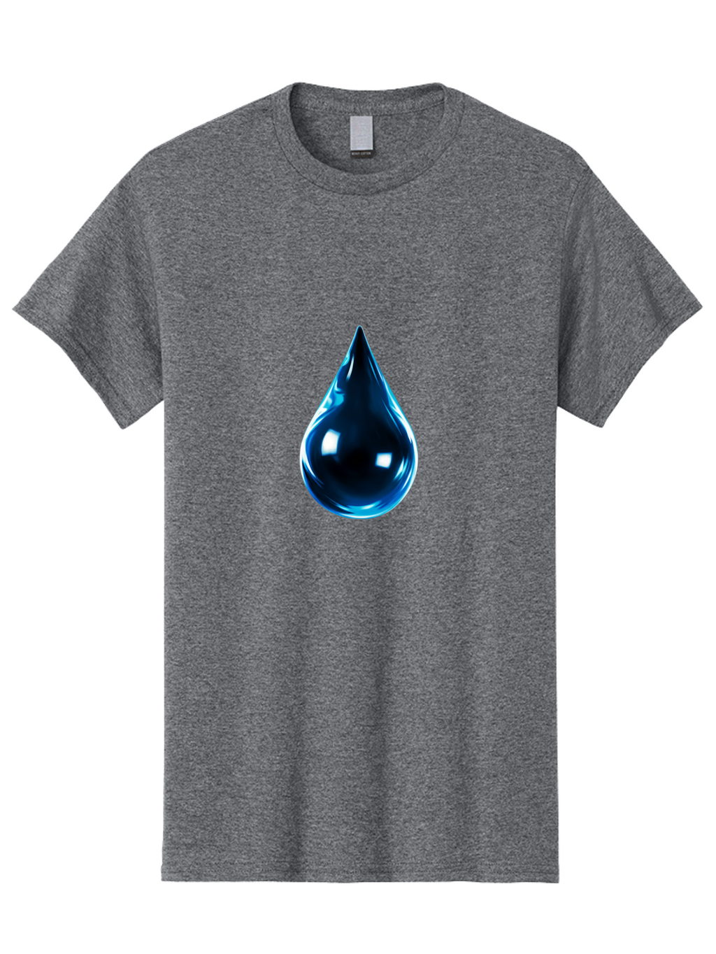 Blue-Water-Droplet Men'S Graphic Tee, 100% Cotton, Comfortable Casual Summer Wear, Machine Washable, Vintage Camera, Old Camera, Antique Camera, Black Camera, Classic Photography, Photography Equipment, Nostalgic Device, Film Camera, Bal836