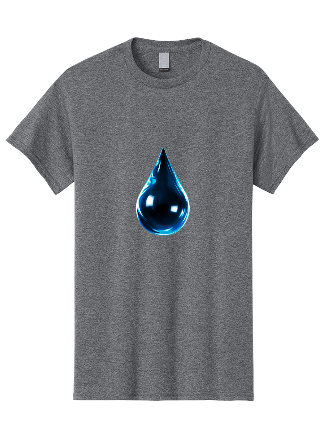 Blue-Water-Droplet Men'S Graphic Tee, 100% Cotton, Comfortable Casual Summer Wear, Machine Washable, Vintage Camera, Old Camera, Antique Camera, Black Camera, Classic Photography, Photography Equipment, Nostalgic Device, Film Camera, Bal836