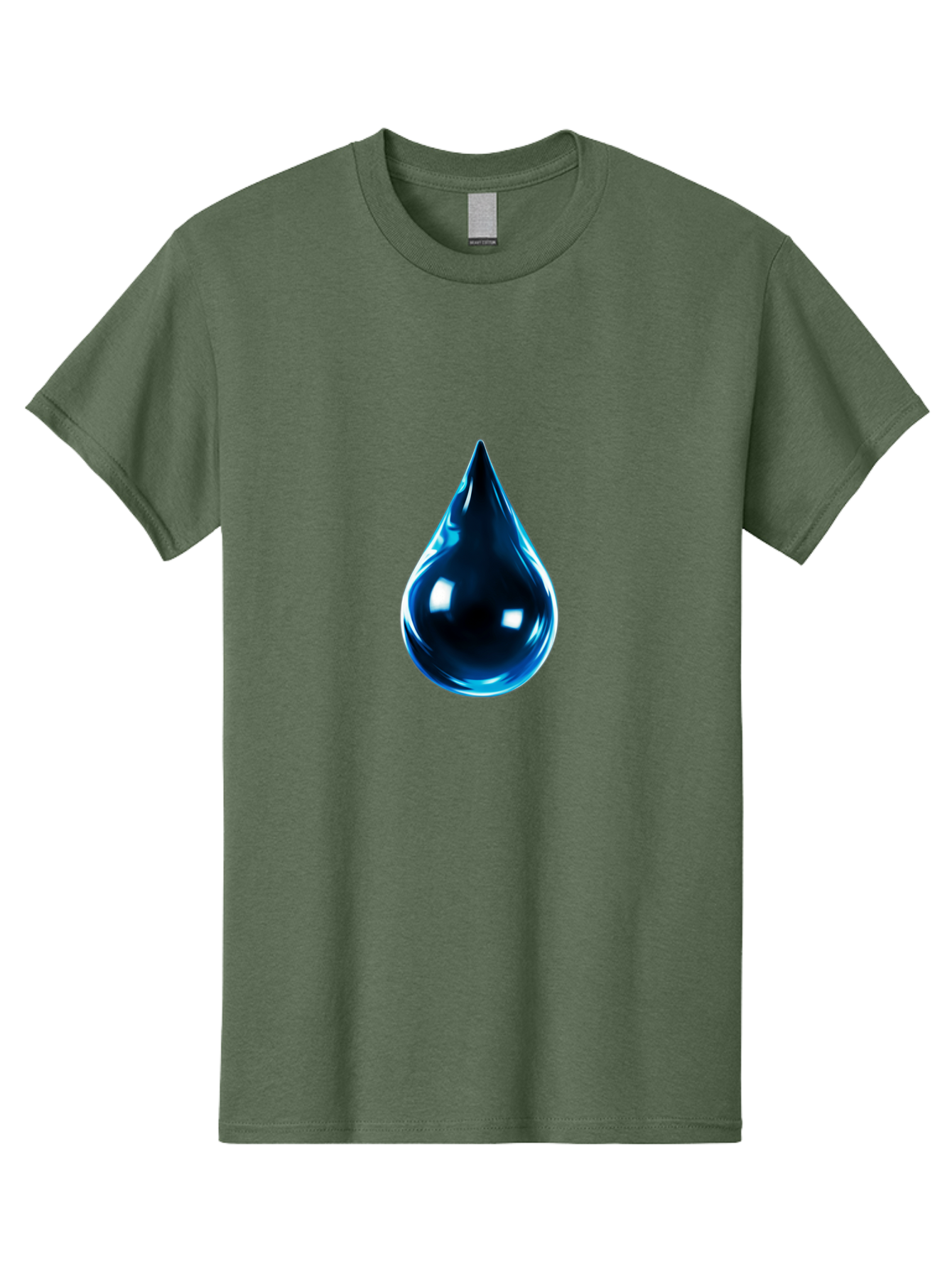 Blue-Water-Droplet Men'S Graphic Tee, 100% Cotton, Comfortable Casual Summer Wear, Machine Washable, Vintage Camera, Old Camera, Antique Camera, Black Camera, Classic Photography, Photography Equipment, Nostalgic Device, Film Camera, Bal836