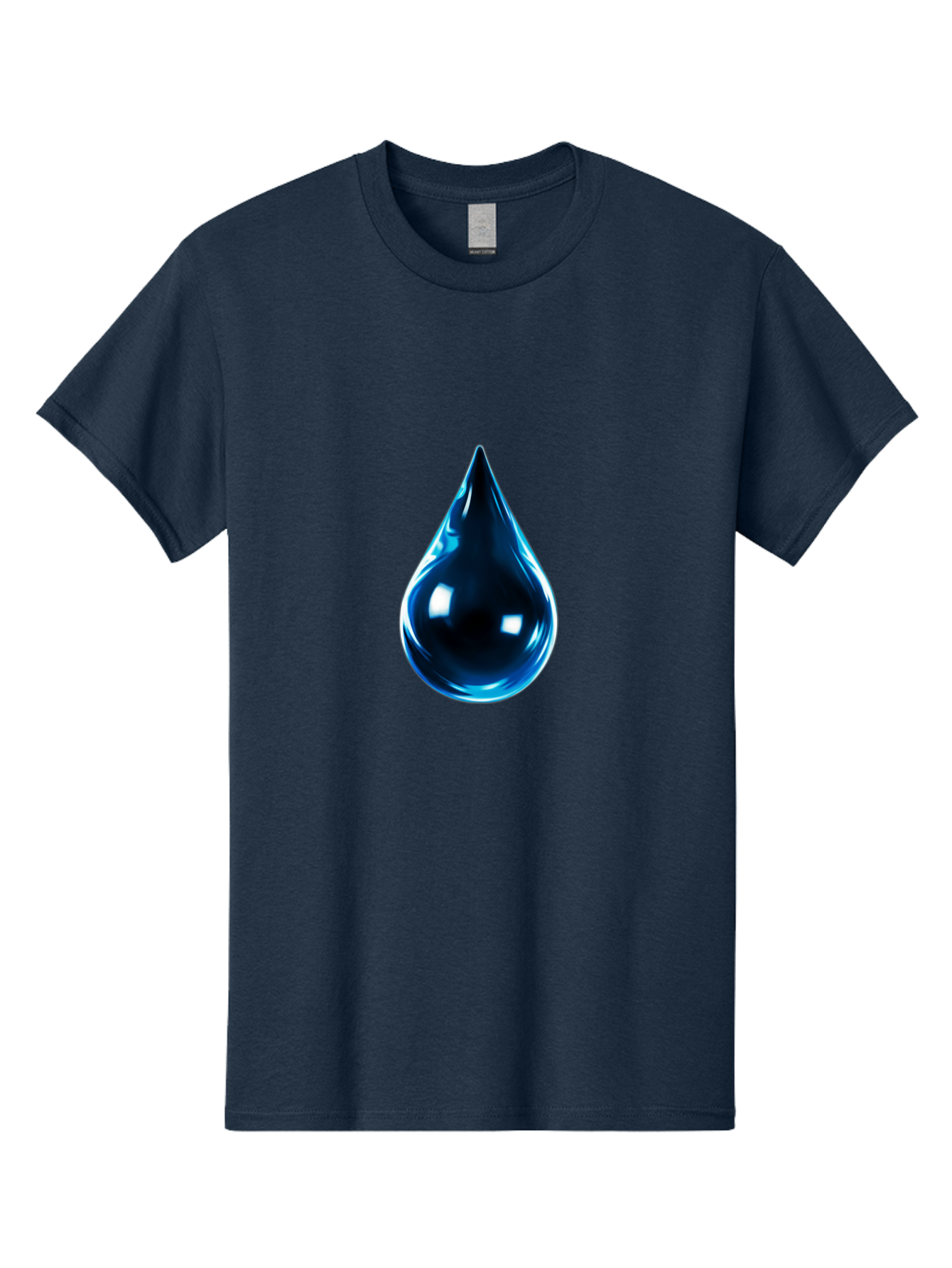 Blue-Water-Droplet Men'S Graphic Tee, 100% Cotton, Comfortable Casual Summer Wear, Machine Washable, Vintage Camera, Old Camera, Antique Camera, Black Camera, Classic Photography, Photography Equipment, Nostalgic Device, Film Camera, Bal836