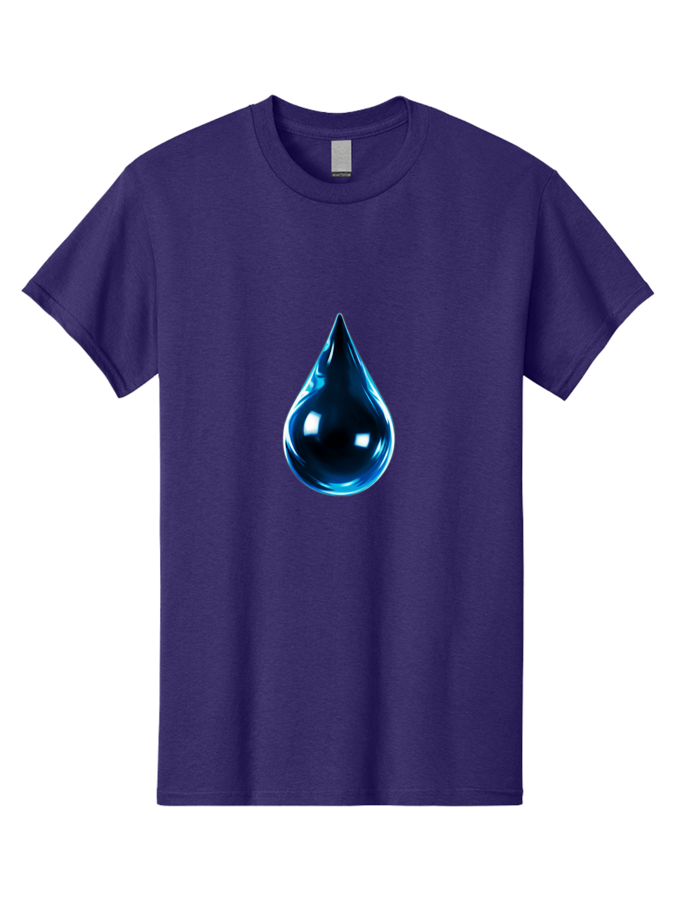 Blue-Water-Droplet Men'S Graphic Tee, 100% Cotton, Comfortable Casual Summer Wear, Machine Washable, Vintage Camera, Old Camera, Antique Camera, Black Camera, Classic Photography, Photography Equipment, Nostalgic Device, Film Camera, Bal836