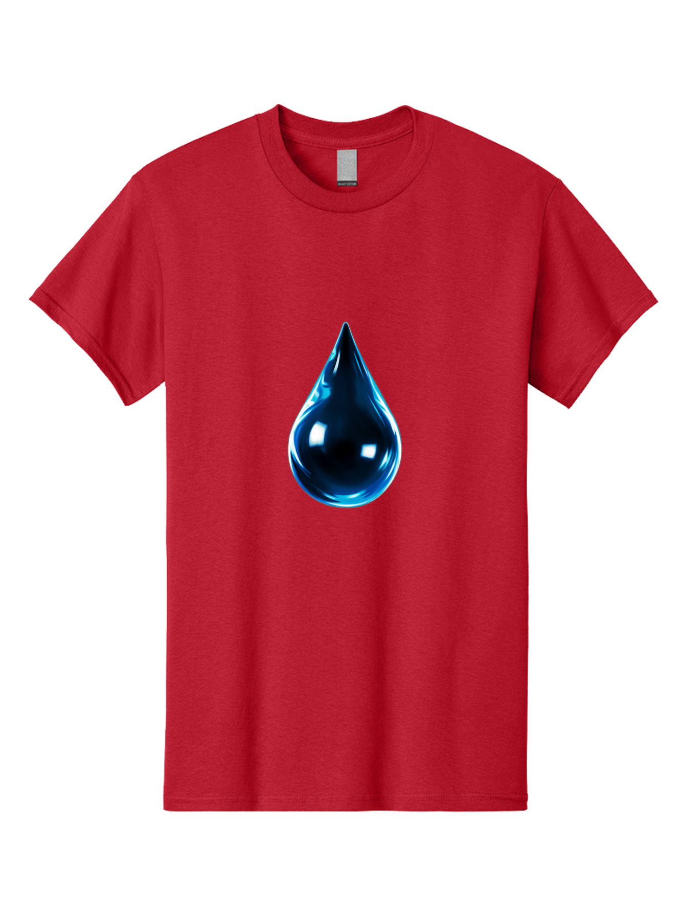 Blue-Water-Droplet Men'S Graphic Tee, 100% Cotton, Comfortable Casual Summer Wear, Machine Washable, Vintage Camera, Old Camera, Antique Camera, Black Camera, Classic Photography, Photography Equipment, Nostalgic Device, Film Camera, Bal836