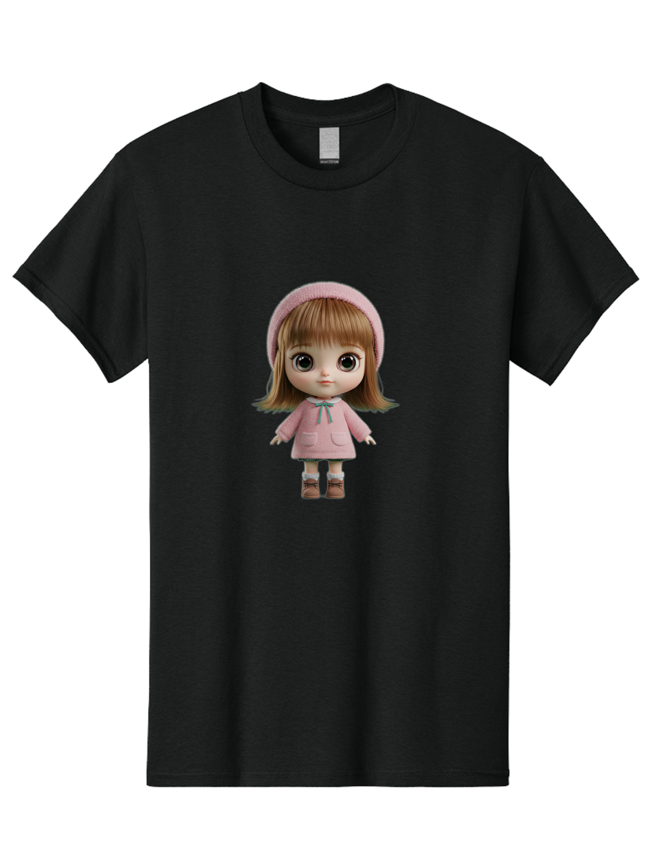 Blythe-Doll-3 Men'S Graphic Tee, 100% Cotton, Comfortable Casual Summer Wear, Machine Washable, Vintage Camera, Old Camera, Antique Camera, Black Camera, Classic Photography, Photography Equipment, Nostalgic Device, Film Camera, Camera Art Bal839