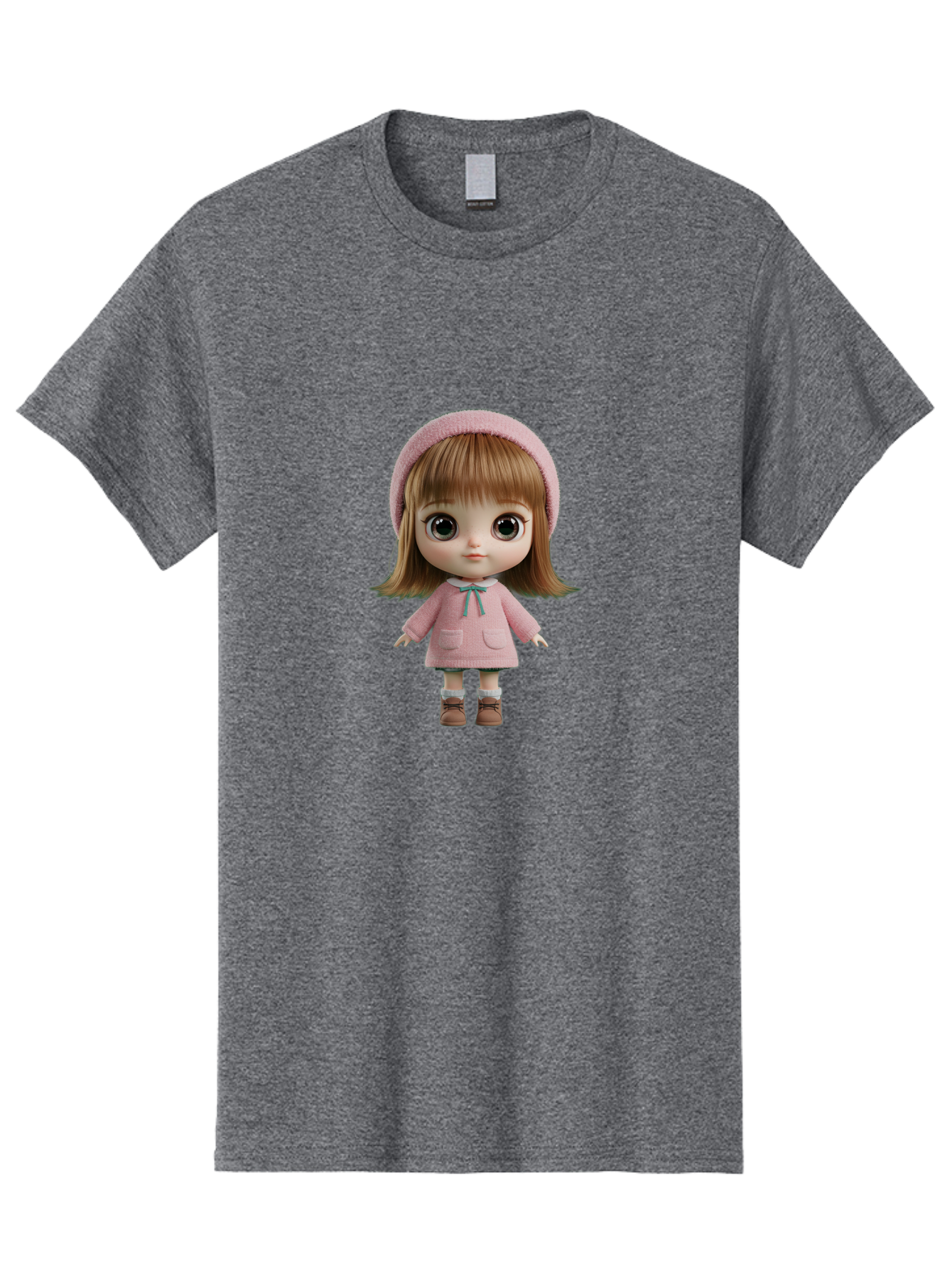Blythe-Doll-3 Men'S Graphic Tee, 100% Cotton, Comfortable Casual Summer Wear, Machine Washable, Vintage Camera, Old Camera, Antique Camera, Black Camera, Classic Photography, Photography Equipment, Nostalgic Device, Film Camera, Camera Art Bal839