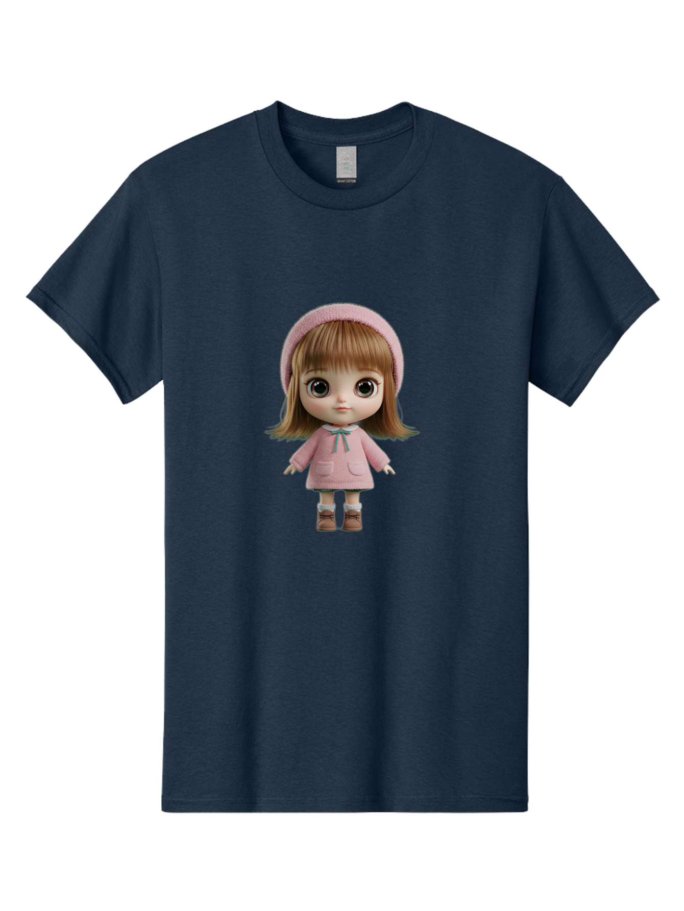 Blythe-Doll-3 Men'S Graphic Tee, 100% Cotton, Comfortable Casual Summer Wear, Machine Washable, Vintage Camera, Old Camera, Antique Camera, Black Camera, Classic Photography, Photography Equipment, Nostalgic Device, Film Camera, Camera Art Bal839