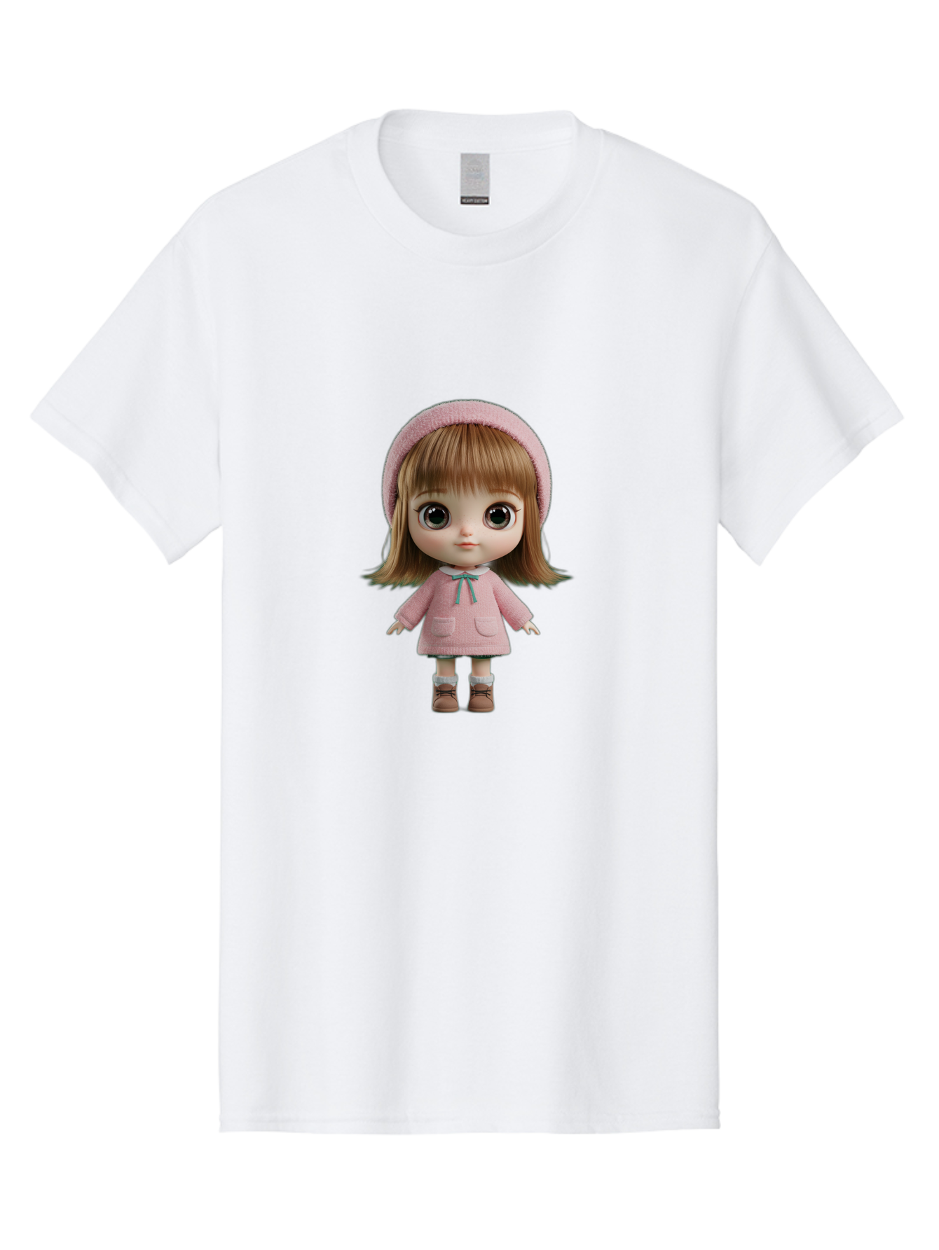 Blythe-Doll-3 Men'S Graphic Tee, 100% Cotton, Comfortable Casual Summer Wear, Machine Washable, Vintage Camera, Old Camera, Antique Camera, Black Camera, Classic Photography, Photography Equipment, Nostalgic Device, Film Camera, Camera Art Bal839