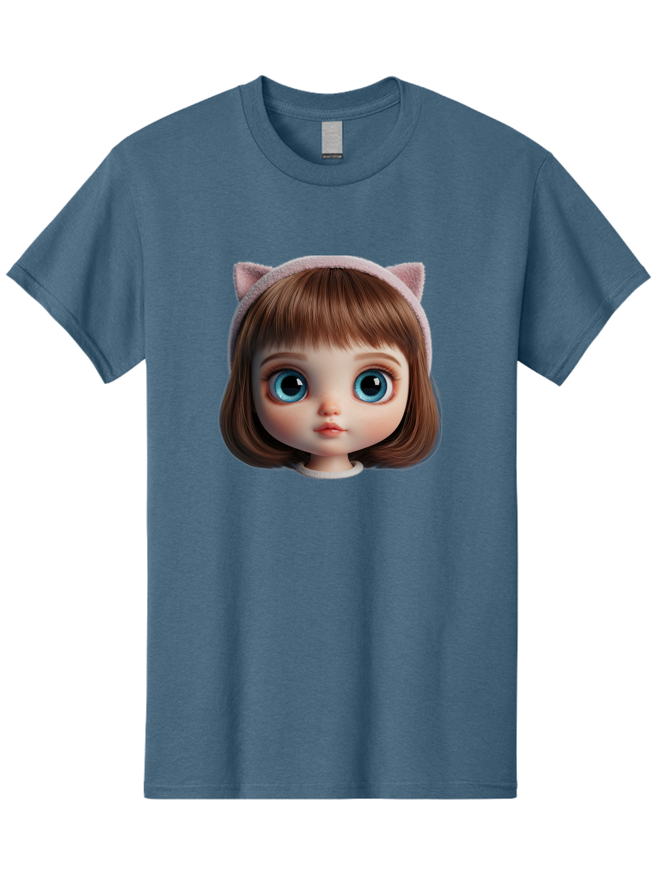 Blythe-Doll-4 Men'S Graphic Tee, 100% Cotton, Comfortable Casual Summer Wear, Machine Washable, Vintage Camera, Old Camera, Antique Camera, Black Camera, Classic Photography, Photography Equipment, Nostalgic Device, Film Camera, Camera Art Bal840