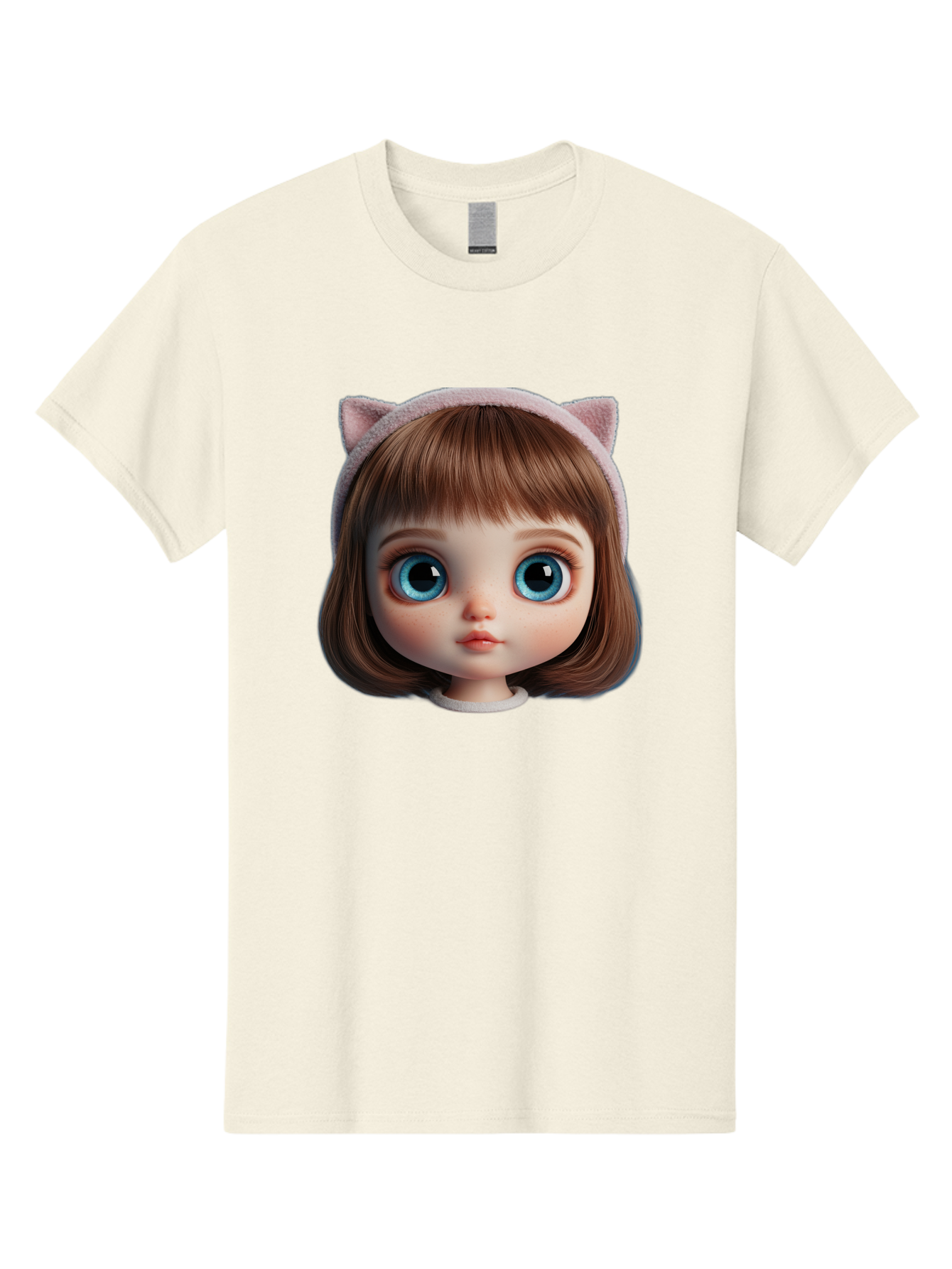 Blythe-Doll-4 Men'S Graphic Tee, 100% Cotton, Comfortable Casual Summer Wear, Machine Washable, Vintage Camera, Old Camera, Antique Camera, Black Camera, Classic Photography, Photography Equipment, Nostalgic Device, Film Camera, Camera Art Bal840