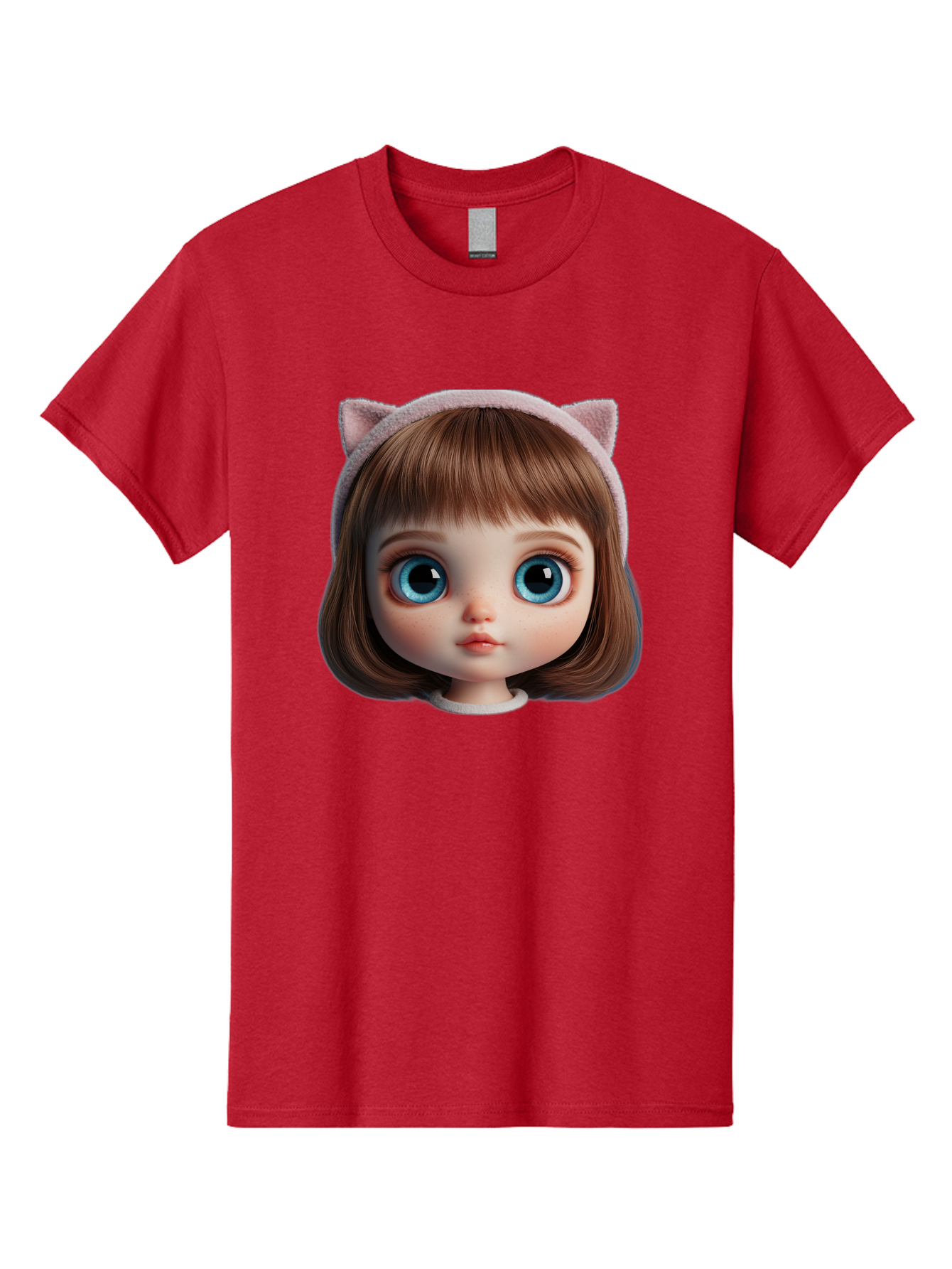 Blythe-Doll-4 Men'S Graphic Tee, 100% Cotton, Comfortable Casual Summer Wear, Machine Washable, Vintage Camera, Old Camera, Antique Camera, Black Camera, Classic Photography, Photography Equipment, Nostalgic Device, Film Camera, Camera Art Bal840