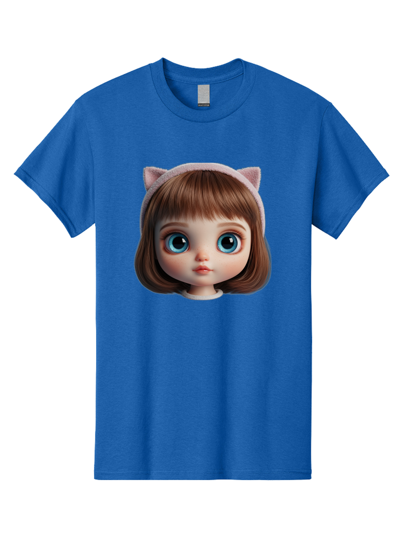 Blythe-Doll-4 Men'S Graphic Tee, 100% Cotton, Comfortable Casual Summer Wear, Machine Washable, Vintage Camera, Old Camera, Antique Camera, Black Camera, Classic Photography, Photography Equipment, Nostalgic Device, Film Camera, Camera Art Bal840