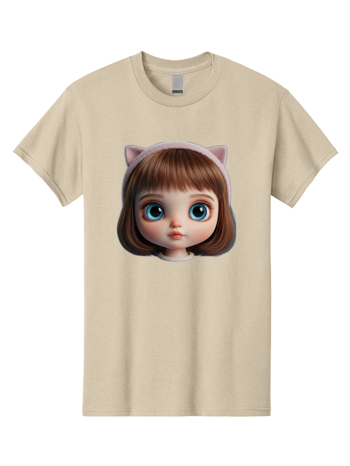 Blythe-Doll-4 Men'S Graphic Tee, 100% Cotton, Comfortable Casual Summer Wear, Machine Washable, Vintage Camera, Old Camera, Antique Camera, Black Camera, Classic Photography, Photography Equipment, Nostalgic Device, Film Camera, Camera Art Bal840