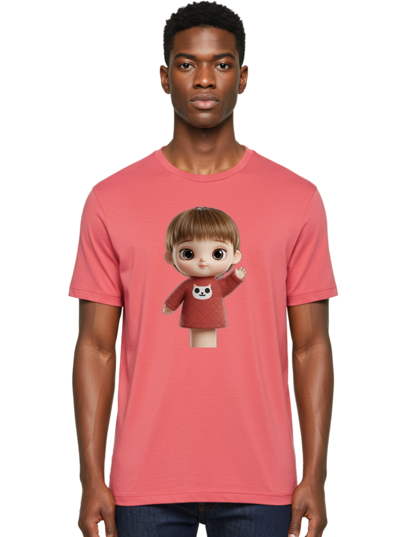 Blythe-Doll-5 Men'S Graphic Tee, 100% Cotton, Comfortable Casual Summer Wear, Machine Washable, Vintage Camera, Old Camera, Antique Camera, Black Camera, Classic Photography, Photography Equipment, Nostalgic Device, Film Camera, Camera Art Bal841