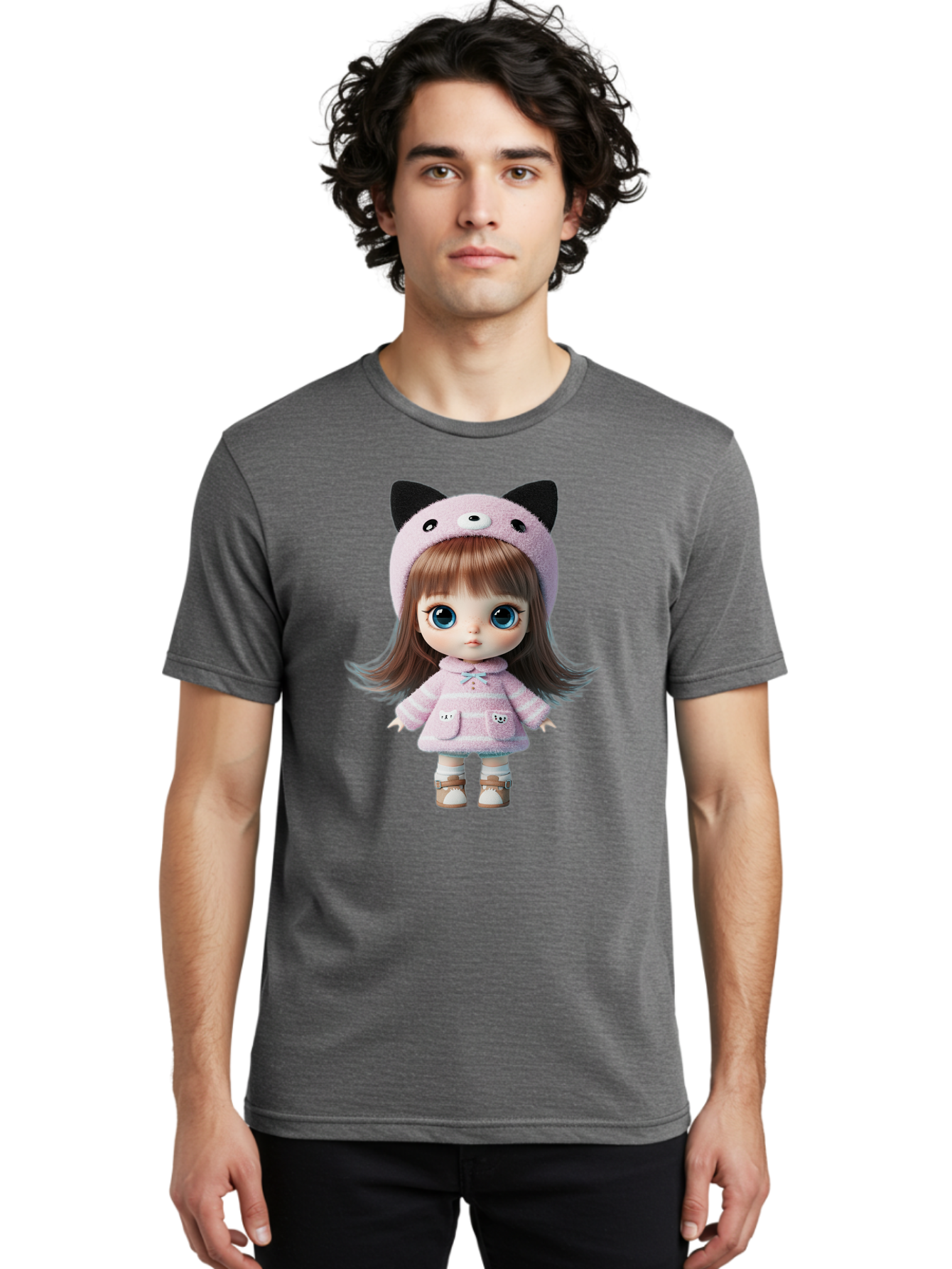 Blythe-Doll Men'S Graphic Tee, 100% Cotton, Comfortable Casual Summer Wear, Machine Washable, Vintage Camera, Old Camera, Antique Camera, Black Camera, Classic Photography, Photography Equipment, Nostalgic Device, Film Camera, Camera Art Bal842