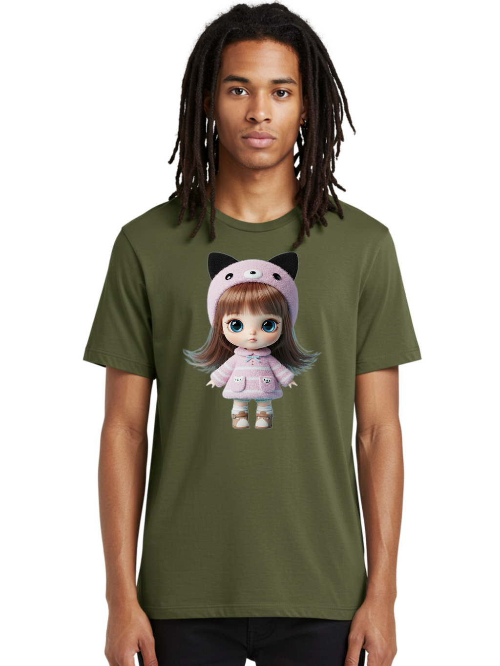 Blythe-Doll Men'S Graphic Tee, 100% Cotton, Comfortable Casual Summer Wear, Machine Washable, Vintage Camera, Old Camera, Antique Camera, Black Camera, Classic Photography, Photography Equipment, Nostalgic Device, Film Camera, Camera Art Bal842