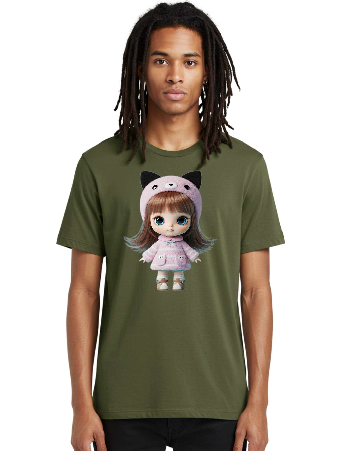 Blythe-Doll Men'S Graphic Tee, 100% Cotton, Comfortable Casual Summer Wear, Machine Washable, Vintage Camera, Old Camera, Antique Camera, Black Camera, Classic Photography, Photography Equipment, Nostalgic Device, Film Camera, Camera Art Bal842