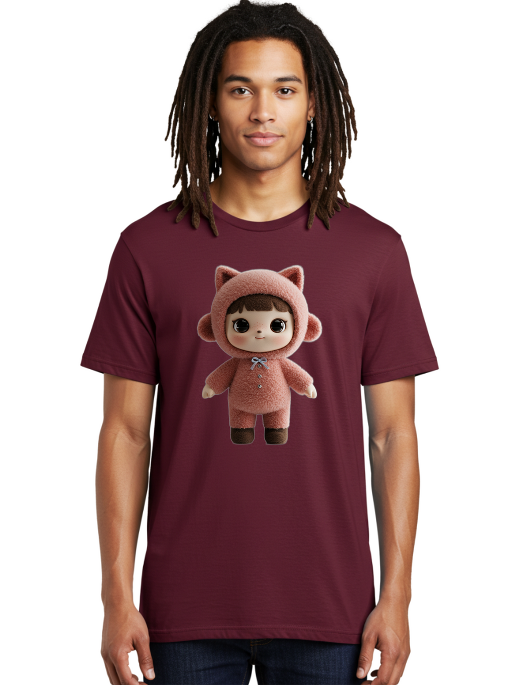 Blythe-Pink-Cat-Costume Men'S Graphic Tee, 100% Cotton, Comfortable Casual Summer Wear, Machine Washable, Vintage Camera, Old Camera, Antique Camera, Black Camera, Classic Photography, Photography Equipment, Nostalgic Device, Film Camera, Bal843