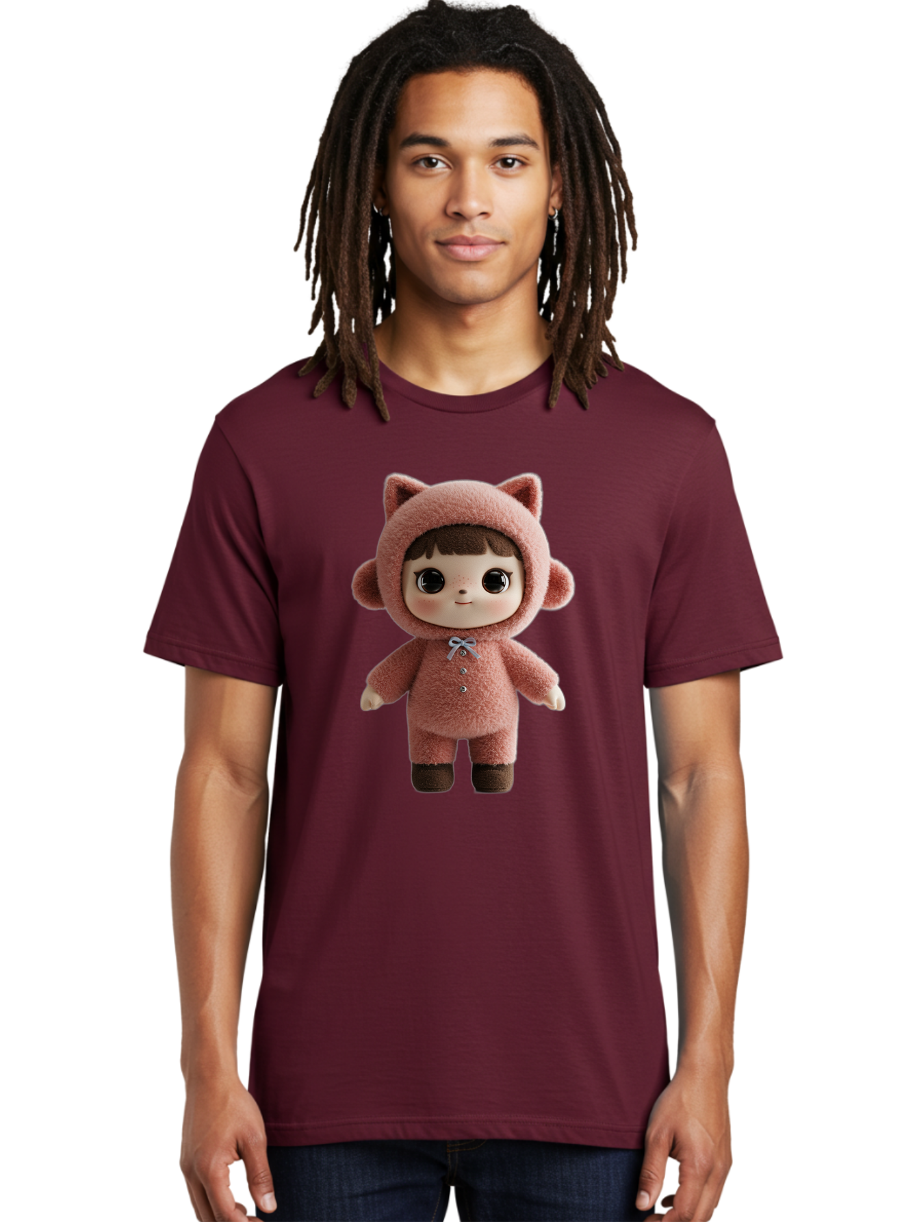 Blythe-Pink-Cat-Costume Men'S Graphic Tee, 100% Cotton, Comfortable Casual Summer Wear, Machine Washable, Vintage Camera, Old Camera, Antique Camera, Black Camera, Classic Photography, Photography Equipment, Nostalgic Device, Film Camera, Bal843