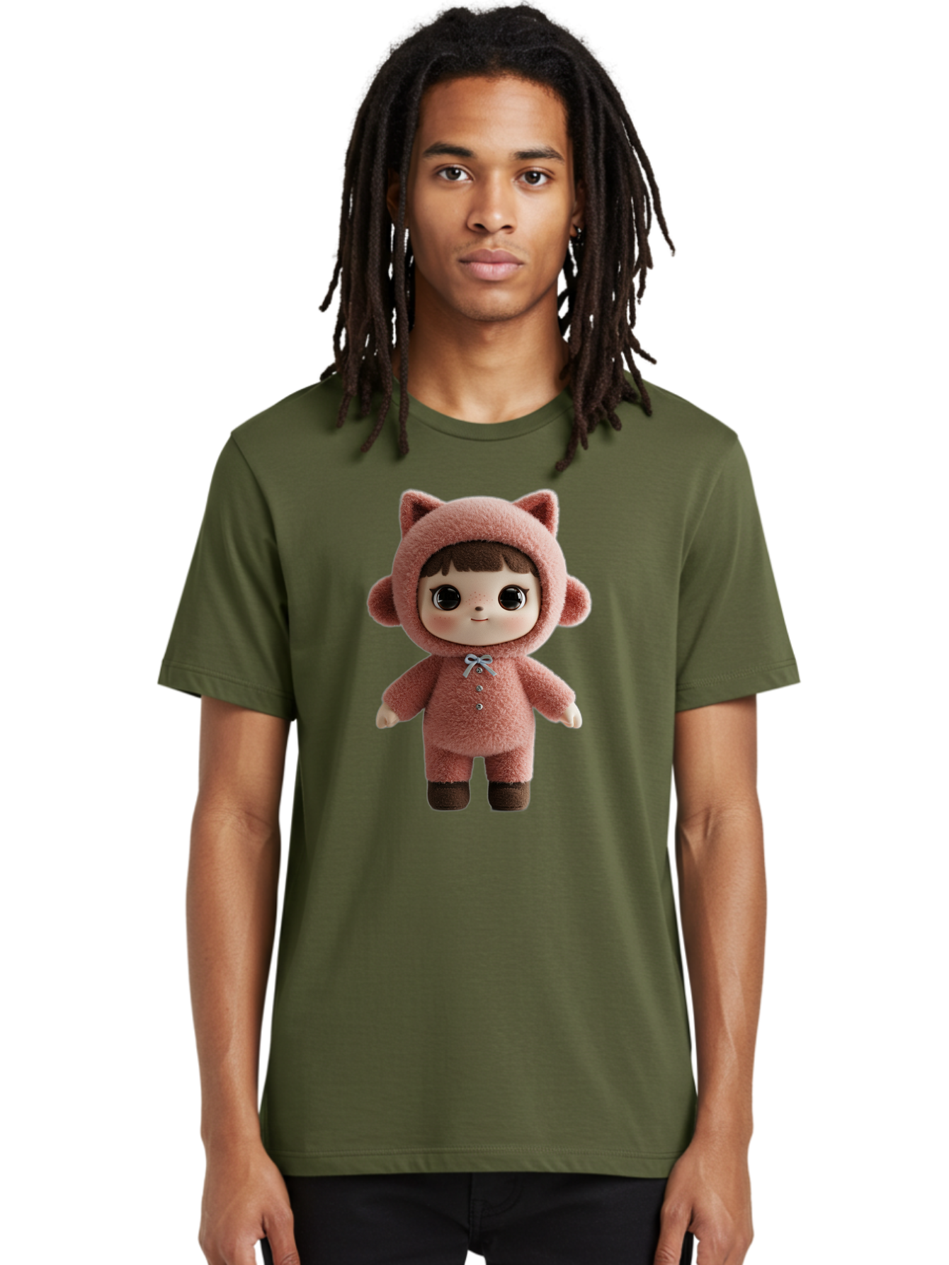 Blythe-Pink-Cat-Costume Men'S Graphic Tee, 100% Cotton, Comfortable Casual Summer Wear, Machine Washable, Vintage Camera, Old Camera, Antique Camera, Black Camera, Classic Photography, Photography Equipment, Nostalgic Device, Film Camera, Bal843