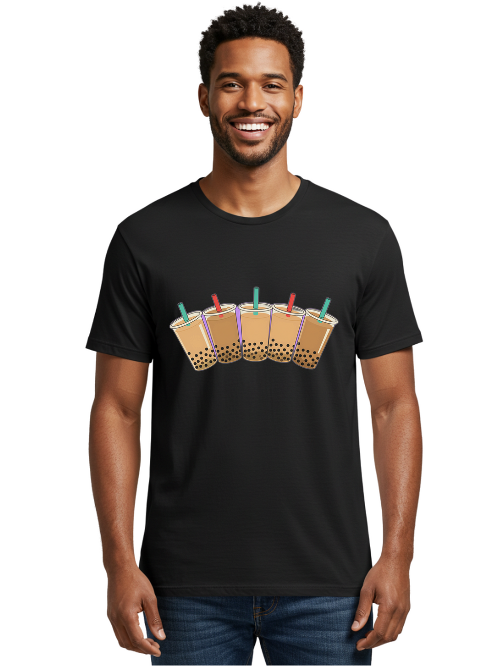 Boba-Tea Men'S Graphic Tee, 100% Cotton, Comfortable Casual Summer Wear, Machine Washable, Vintage Camera, Old Camera, Antique Camera, Black Camera, Classic Photography, Photography Equipment, Nostalgic Device, Film Camera, Camera Art Bal844