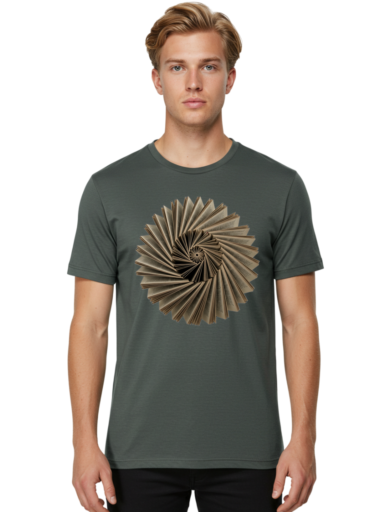 Book-Spiral Men'S Graphic Tee, 100% Cotton, Comfortable Casual Summer Wear, Machine Washable, Vintage Camera, Old Camera, Antique Camera, Black Camera, Classic Photography, Photography Equipment, Nostalgic Device, Film Camera, Camera Art Bal849