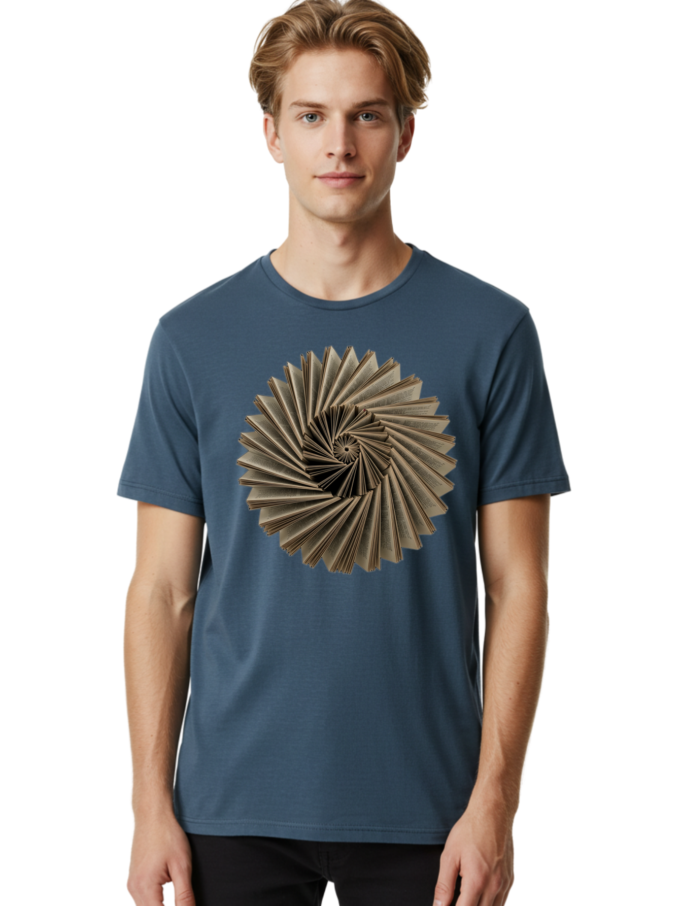 Book-Spiral Men'S Graphic Tee, 100% Cotton, Comfortable Casual Summer Wear, Machine Washable, Vintage Camera, Old Camera, Antique Camera, Black Camera, Classic Photography, Photography Equipment, Nostalgic Device, Film Camera, Camera Art Bal849