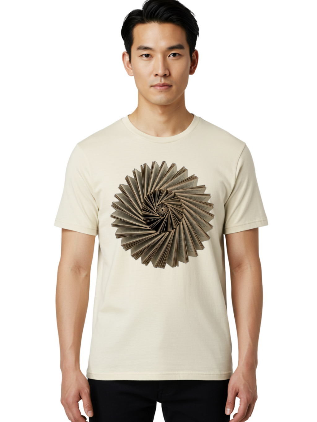 Book-Spiral Men'S Graphic Tee, 100% Cotton, Comfortable Casual Summer Wear, Machine Washable, Vintage Camera, Old Camera, Antique Camera, Black Camera, Classic Photography, Photography Equipment, Nostalgic Device, Film Camera, Camera Art Bal849