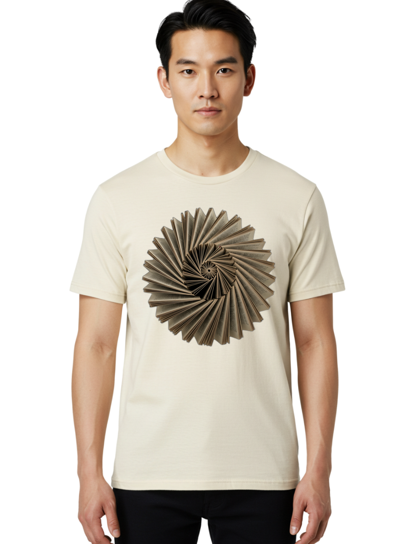 Book-Spiral Men'S Graphic Tee, 100% Cotton, Comfortable Casual Summer Wear, Machine Washable, Vintage Camera, Old Camera, Antique Camera, Black Camera, Classic Photography, Photography Equipment, Nostalgic Device, Film Camera, Camera Art Bal849