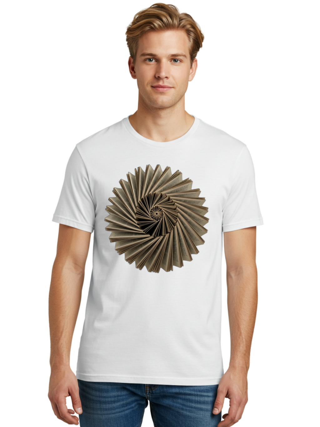 Book-Spiral Men'S Graphic Tee, 100% Cotton, Comfortable Casual Summer Wear, Machine Washable, Vintage Camera, Old Camera, Antique Camera, Black Camera, Classic Photography, Photography Equipment, Nostalgic Device, Film Camera, Camera Art Bal849