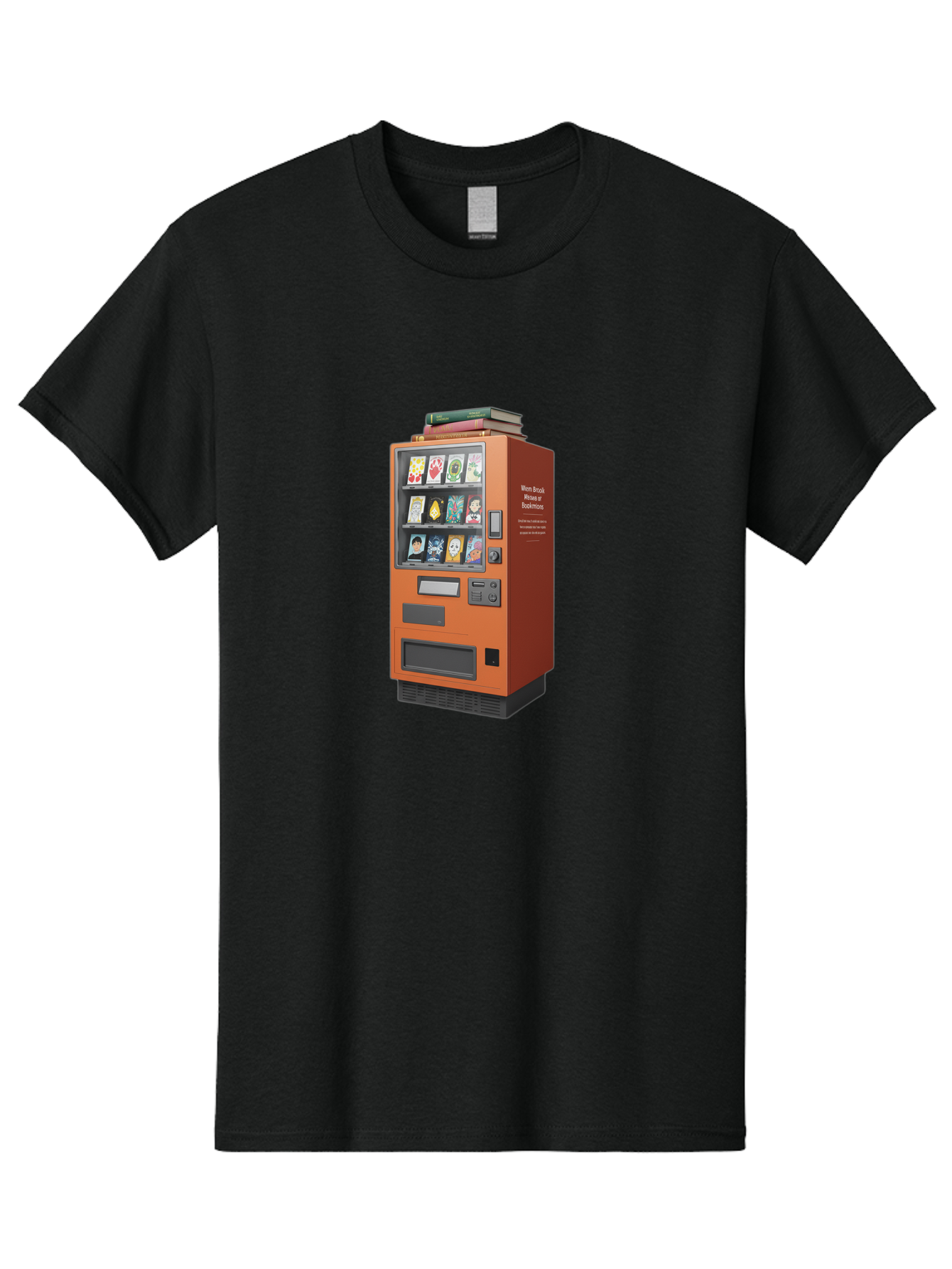 Book-Vending-Machine Men'S Graphic Tee, 100% Cotton, Comfortable Casual Summer Wear, Machine Washable, Vintage Camera, Old Camera, Antique Camera, Black Camera, Classic Photography, Photography Equipment, Nostalgic Device, Film Camera, Bal850