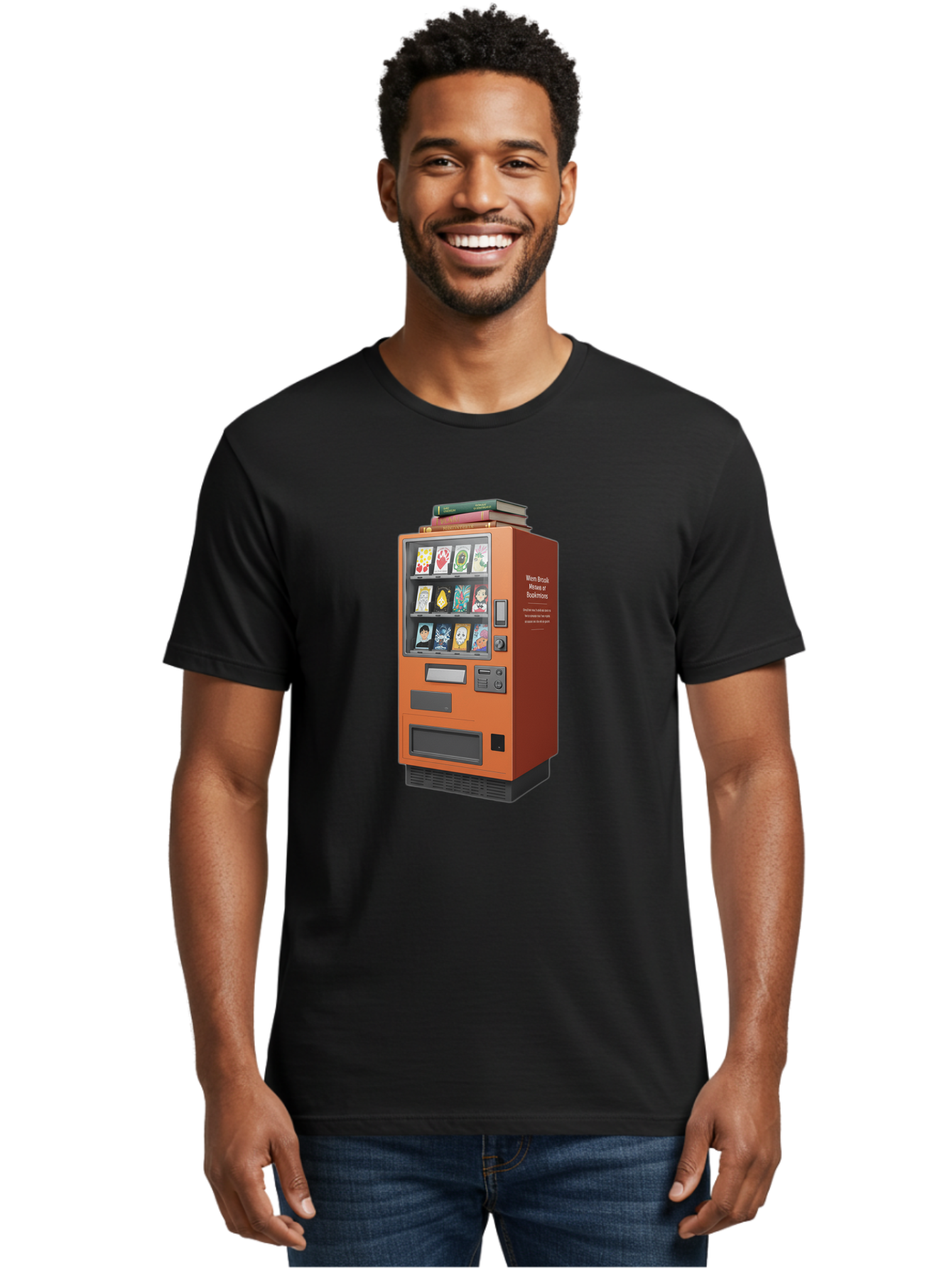 Book-Vending-Machine Men'S Graphic Tee, 100% Cotton, Comfortable Casual Summer Wear, Machine Washable, Vintage Camera, Old Camera, Antique Camera, Black Camera, Classic Photography, Photography Equipment, Nostalgic Device, Film Camera, Bal850