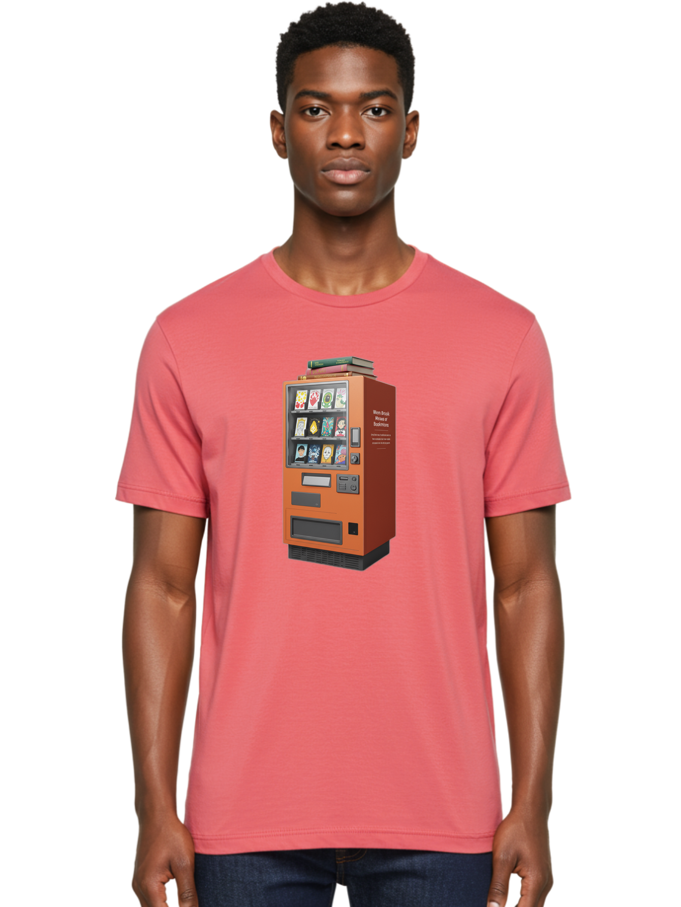 Book-Vending-Machine Men'S Graphic Tee, 100% Cotton, Comfortable Casual Summer Wear, Machine Washable, Vintage Camera, Old Camera, Antique Camera, Black Camera, Classic Photography, Photography Equipment, Nostalgic Device, Film Camera, Bal850