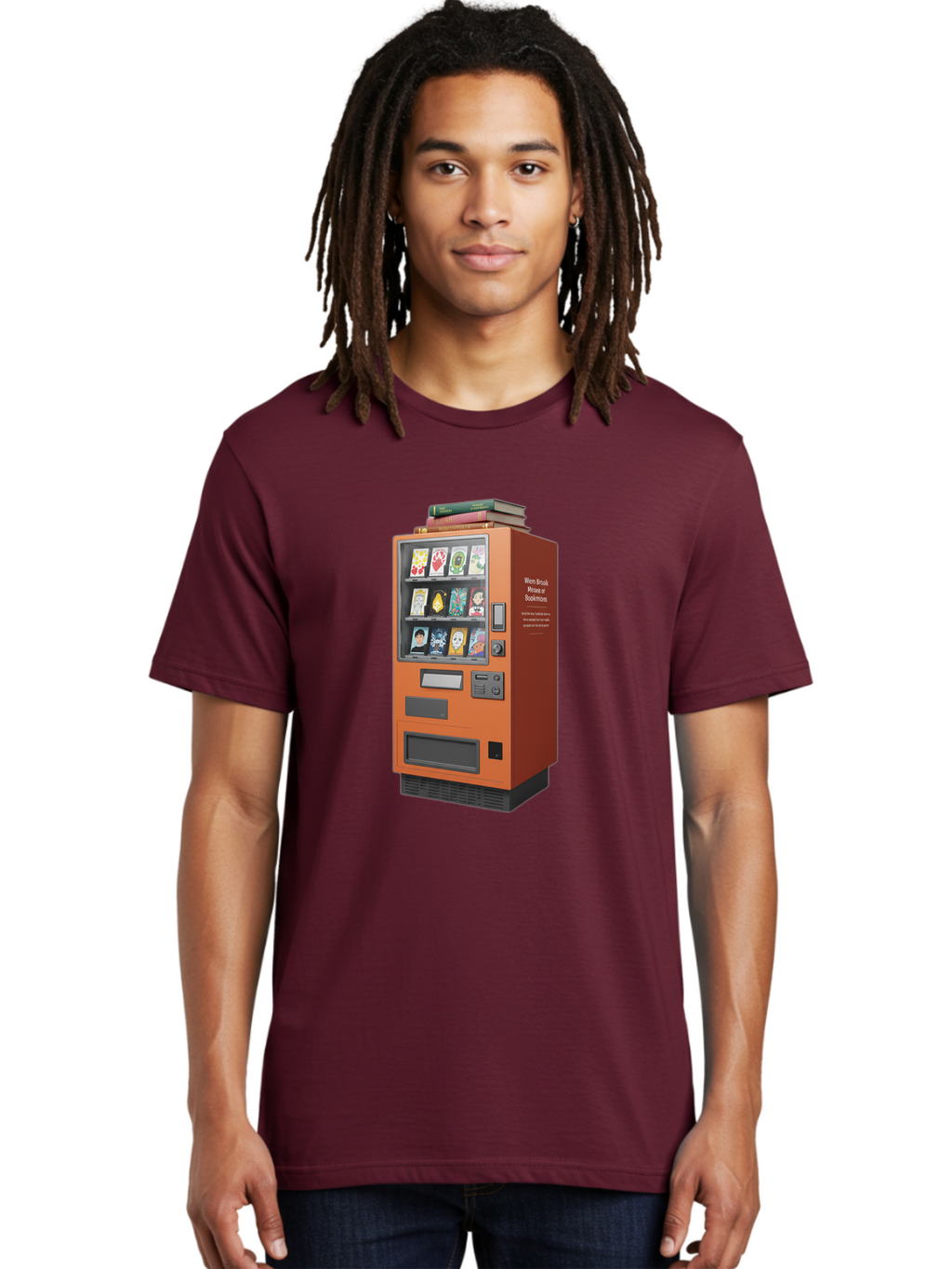 Book-Vending-Machine Men'S Graphic Tee, 100% Cotton, Comfortable Casual Summer Wear, Machine Washable, Vintage Camera, Old Camera, Antique Camera, Black Camera, Classic Photography, Photography Equipment, Nostalgic Device, Film Camera, Bal850