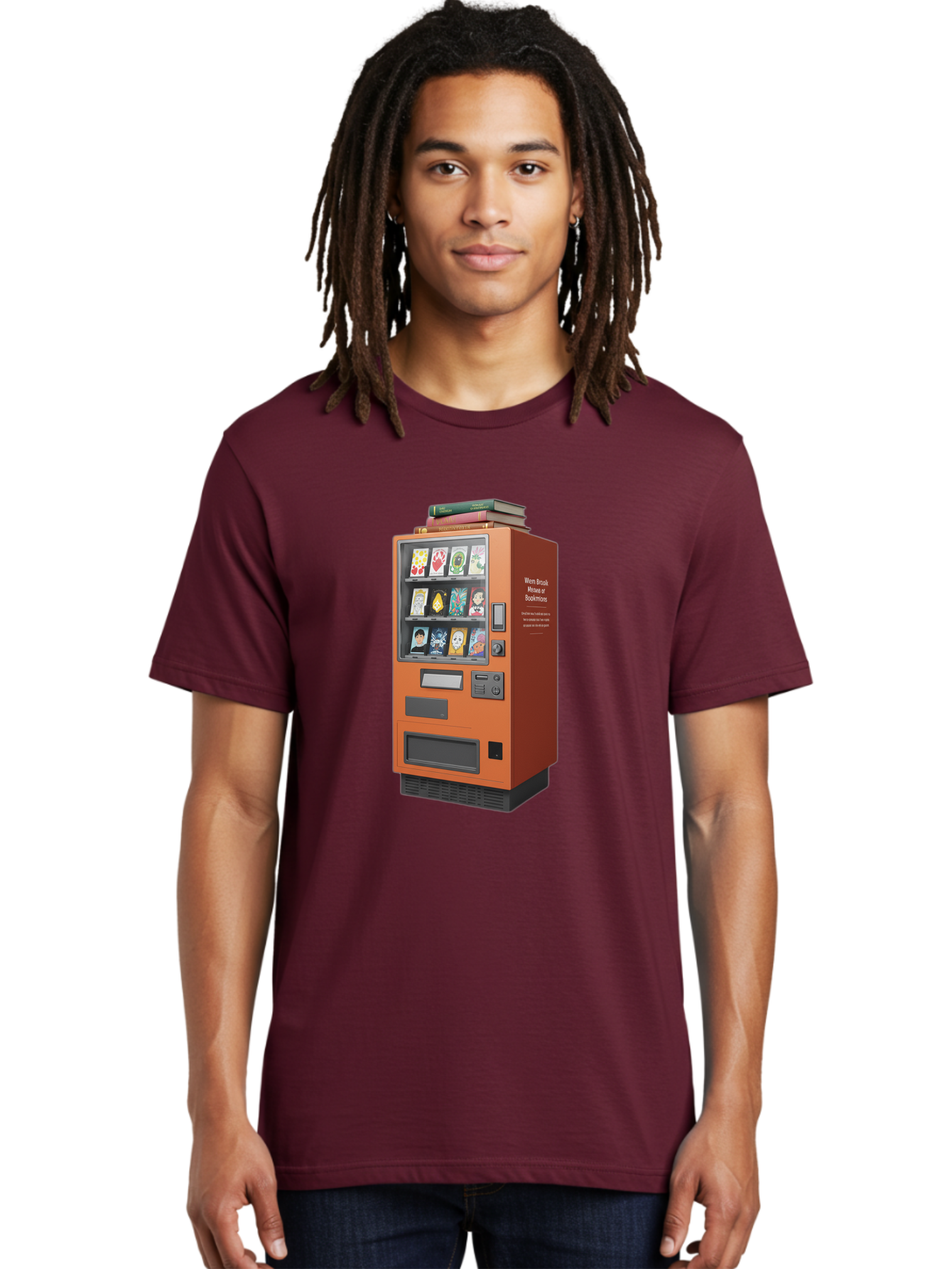 Book-Vending-Machine Men'S Graphic Tee, 100% Cotton, Comfortable Casual Summer Wear, Machine Washable, Vintage Camera, Old Camera, Antique Camera, Black Camera, Classic Photography, Photography Equipment, Nostalgic Device, Film Camera, Bal850