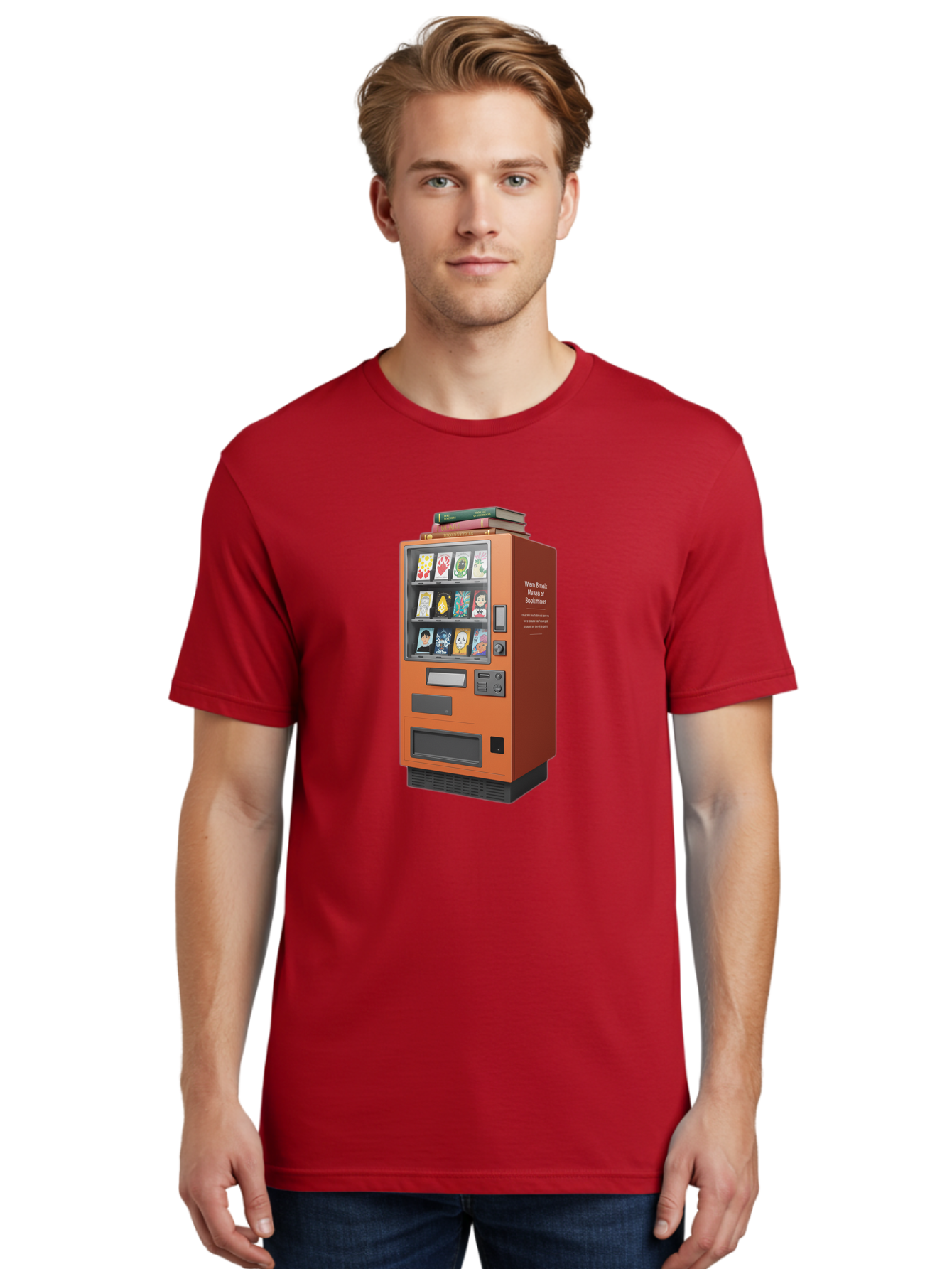 Book-Vending-Machine Men'S Graphic Tee, 100% Cotton, Comfortable Casual Summer Wear, Machine Washable, Vintage Camera, Old Camera, Antique Camera, Black Camera, Classic Photography, Photography Equipment, Nostalgic Device, Film Camera, Bal850