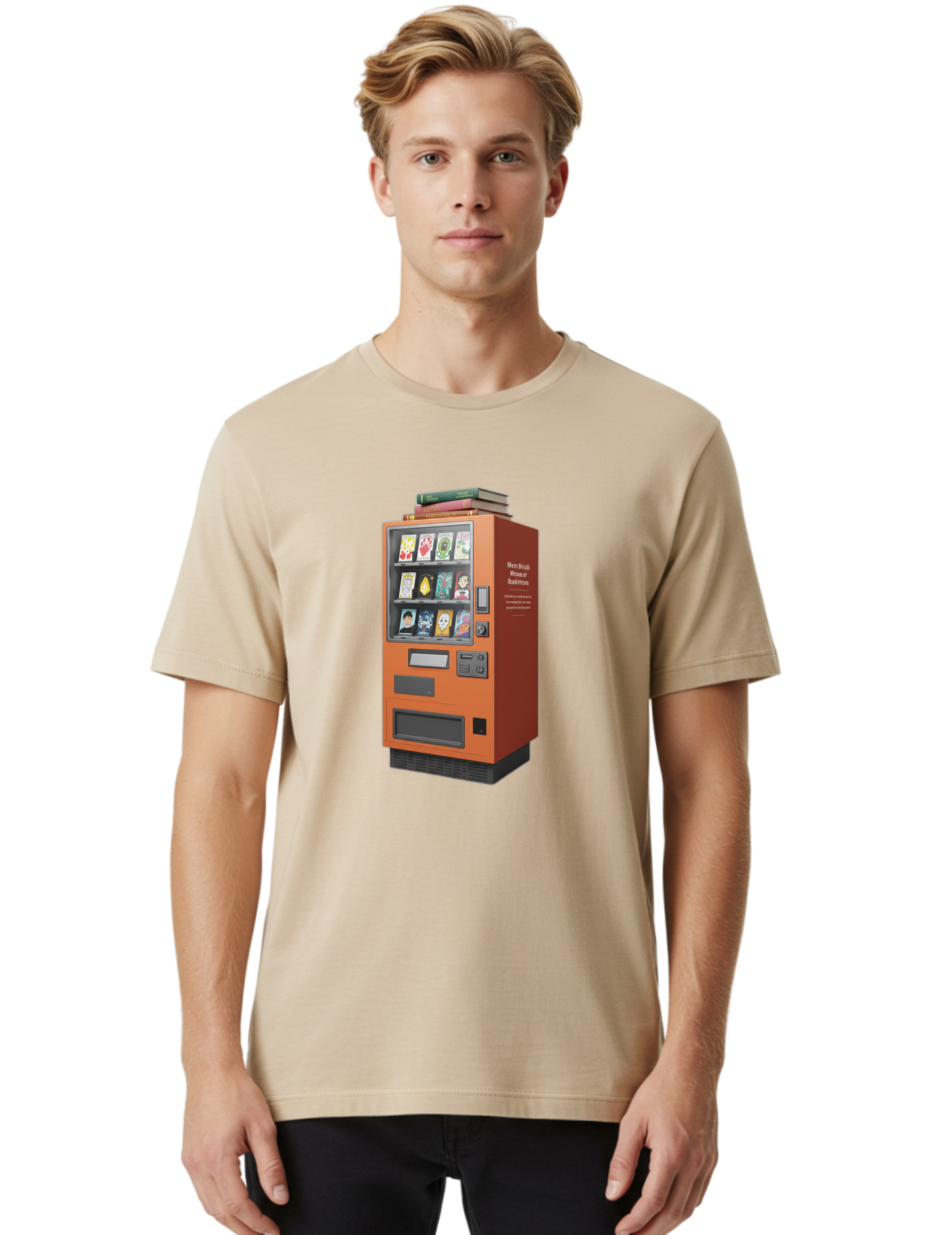 Book-Vending-Machine Men'S Graphic Tee, 100% Cotton, Comfortable Casual Summer Wear, Machine Washable, Vintage Camera, Old Camera, Antique Camera, Black Camera, Classic Photography, Photography Equipment, Nostalgic Device, Film Camera, Bal850