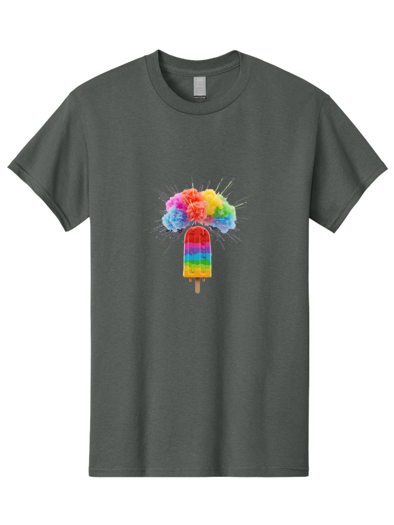 Boom-Rainbow-Popsicle Men'S Graphic Tee, 100% Cotton, Comfortable Casual Summer Wear, Machine Washable, Vintage Camera, Old Camera, Antique Camera, Black Camera, Classic Photography, Photography Equipment, Nostalgic Device, Film Camera, Bal851
