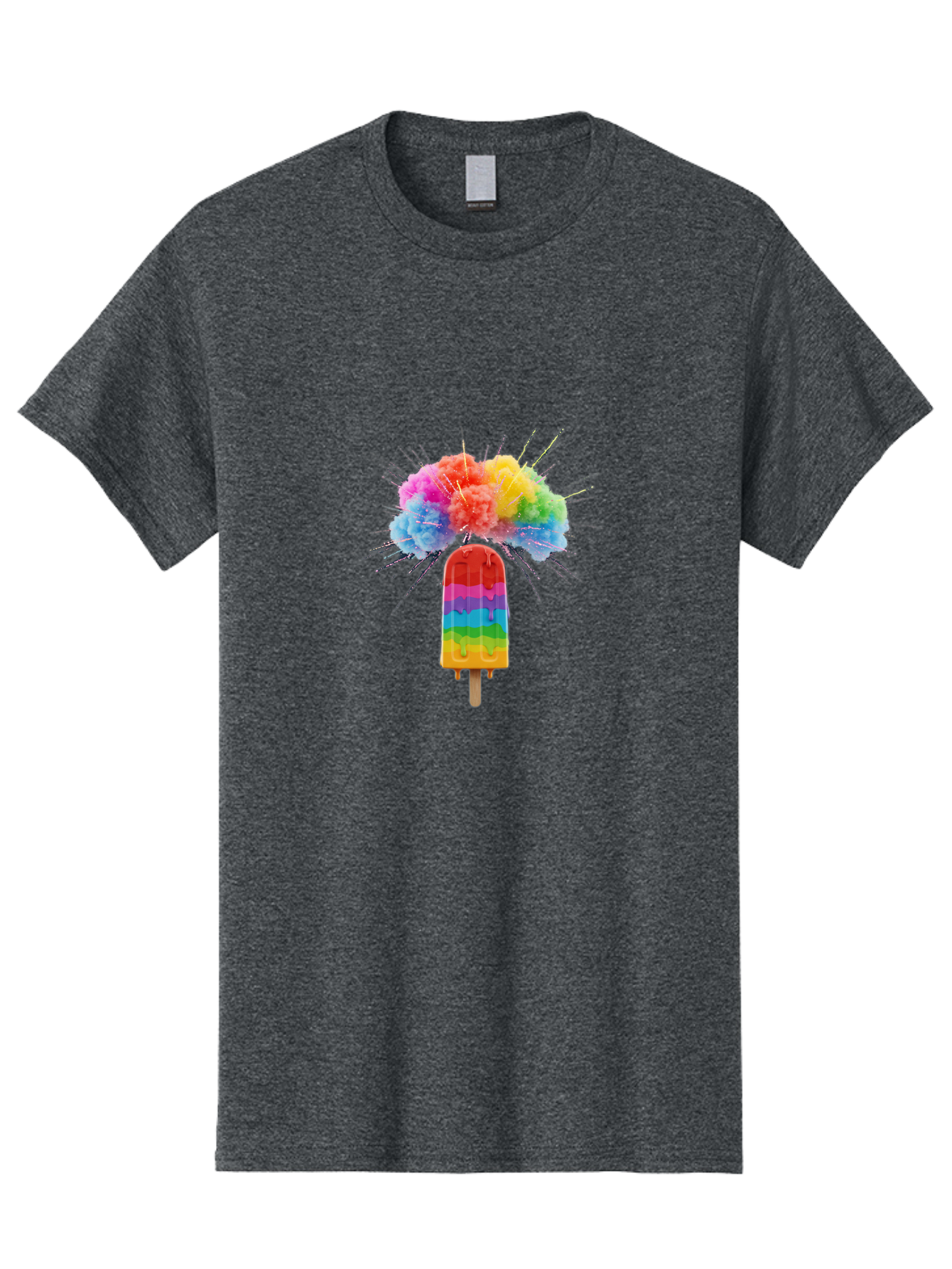 Boom-Rainbow-Popsicle Men'S Graphic Tee, 100% Cotton, Comfortable Casual Summer Wear, Machine Washable, Vintage Camera, Old Camera, Antique Camera, Black Camera, Classic Photography, Photography Equipment, Nostalgic Device, Film Camera, Bal851
