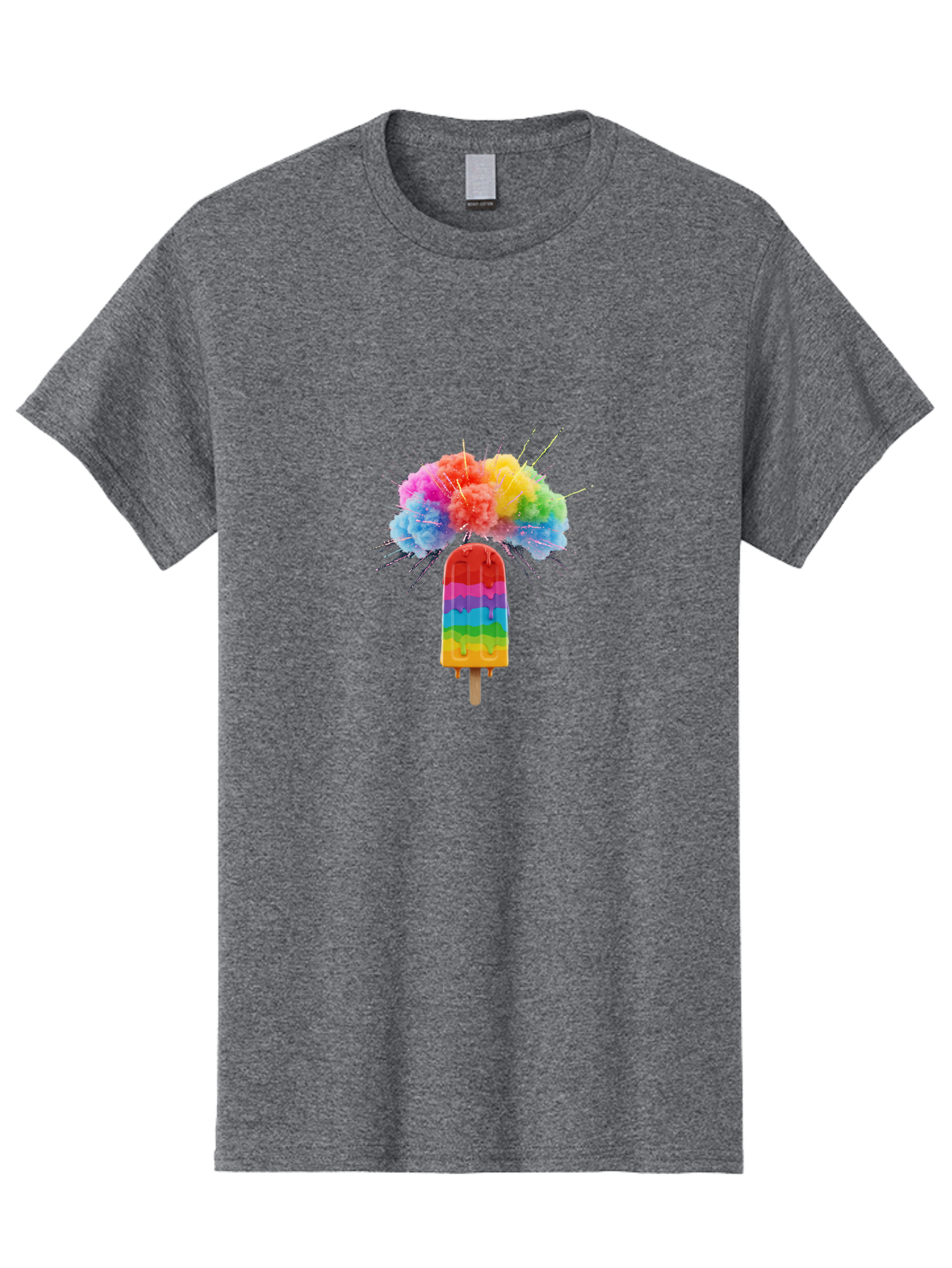 Boom-Rainbow-Popsicle Men'S Graphic Tee, 100% Cotton, Comfortable Casual Summer Wear, Machine Washable, Vintage Camera, Old Camera, Antique Camera, Black Camera, Classic Photography, Photography Equipment, Nostalgic Device, Film Camera, Bal851