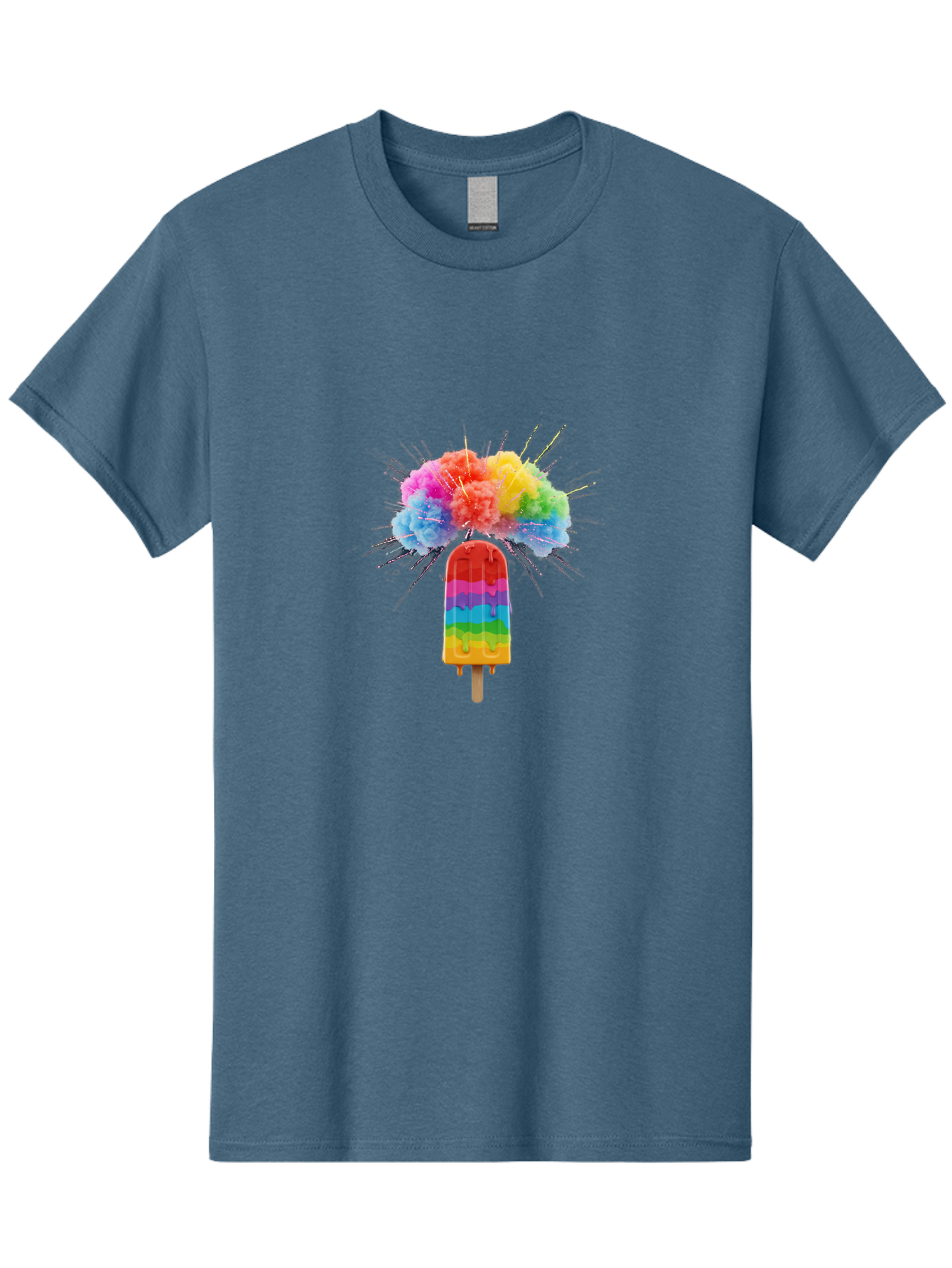 Boom-Rainbow-Popsicle Men'S Graphic Tee, 100% Cotton, Comfortable Casual Summer Wear, Machine Washable, Vintage Camera, Old Camera, Antique Camera, Black Camera, Classic Photography, Photography Equipment, Nostalgic Device, Film Camera, Bal851