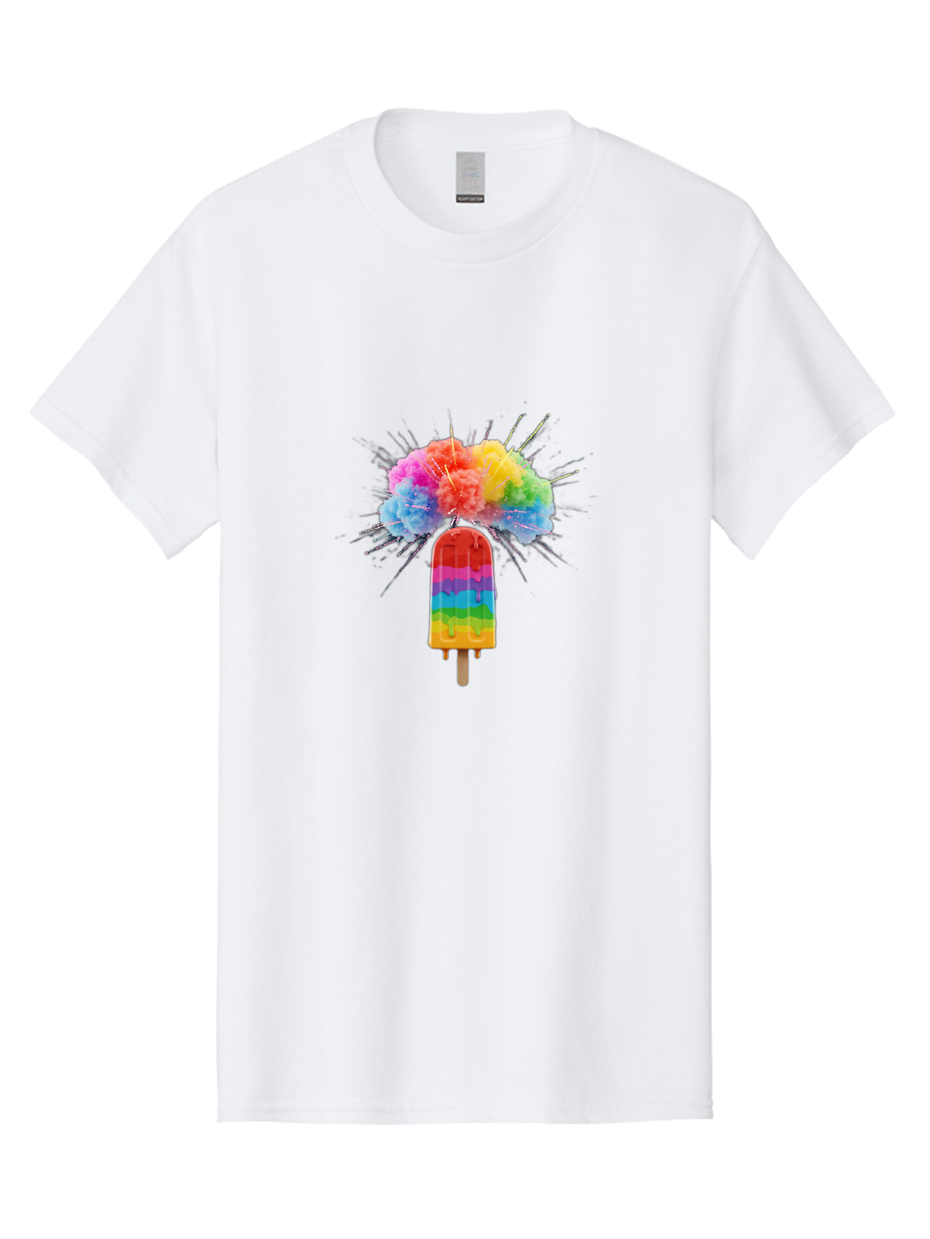Boom-Rainbow-Popsicle Men'S Graphic Tee, 100% Cotton, Comfortable Casual Summer Wear, Machine Washable, Vintage Camera, Old Camera, Antique Camera, Black Camera, Classic Photography, Photography Equipment, Nostalgic Device, Film Camera, Bal851