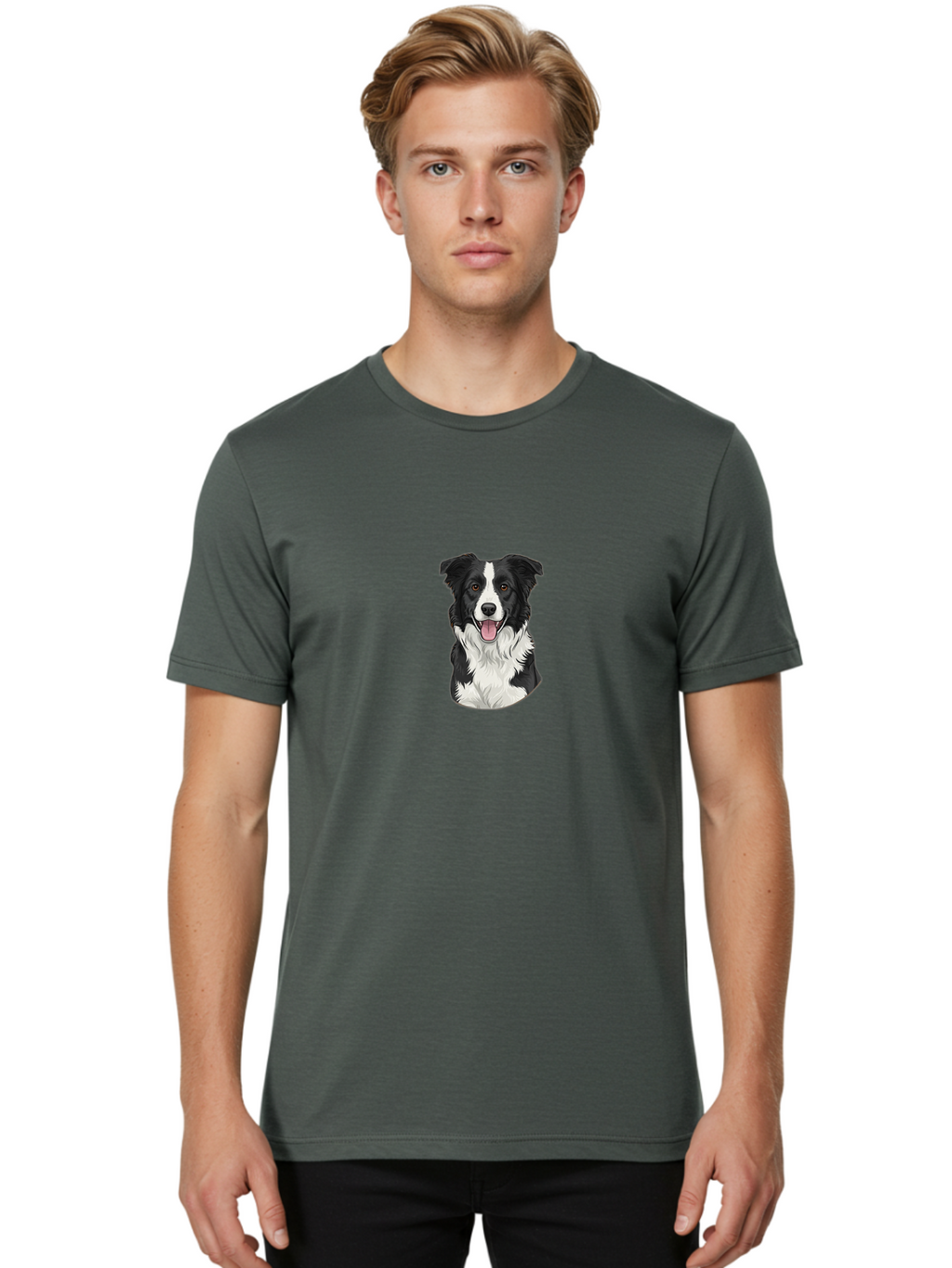 Border-Collie Men'S Graphic Tee, 100% Cotton, Comfortable Casual Summer Wear, Machine Washable, Vintage Camera, Old Camera, Antique Camera, Black Camera, Classic Photography, Photography Equipment, Nostalgic Device, Film Camera, Camera Art Bal853