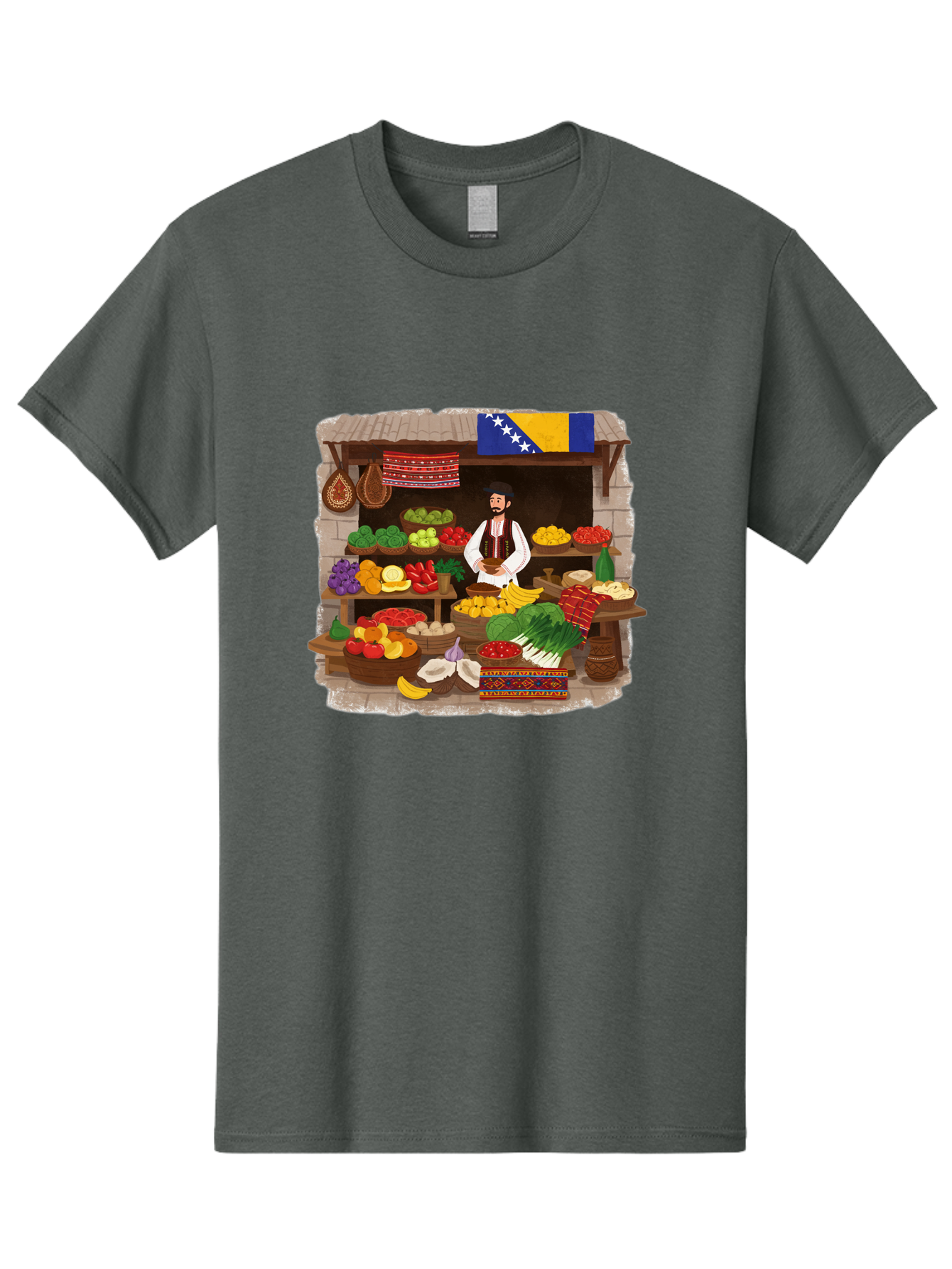 Bosnia-And-Herzegovina-Market Men'S Graphic Tee, 100% Cotton, Comfortable Casual Summer Wear, Machine Washable, Vintage Camera, Old Camera, Antique Camera, Black Camera, Classic Photography, Photography Equipment, Nostalgic Device, Bal854