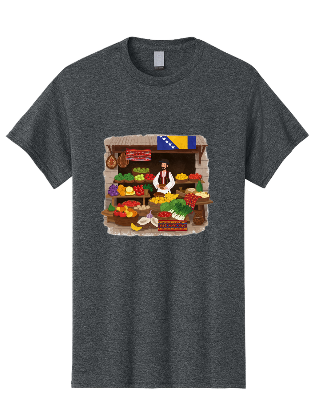 Bosnia-And-Herzegovina-Market Men'S Graphic Tee, 100% Cotton, Comfortable Casual Summer Wear, Machine Washable, Vintage Camera, Old Camera, Antique Camera, Black Camera, Classic Photography, Photography Equipment, Nostalgic Device, Bal854