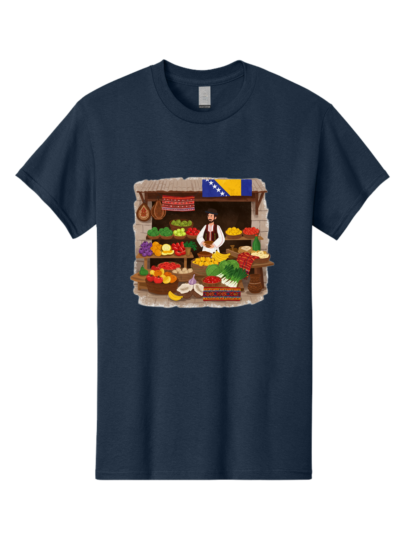 Bosnia-And-Herzegovina-Market Men'S Graphic Tee, 100% Cotton, Comfortable Casual Summer Wear, Machine Washable, Vintage Camera, Old Camera, Antique Camera, Black Camera, Classic Photography, Photography Equipment, Nostalgic Device, Bal854