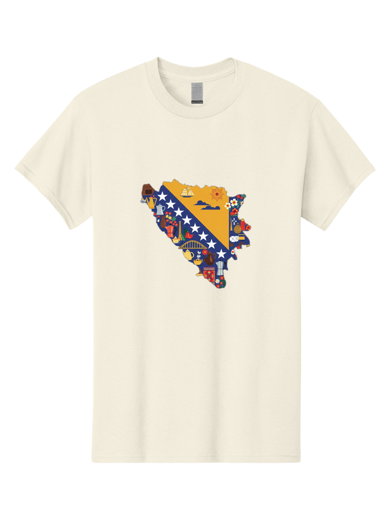 Bosnia-And-Herzegovina-Symbols Men'S Graphic Tee, 100% Cotton, Comfortable Casual Summer Wear, Machine Washable, Vintage Camera, Old Camera, Antique Camera, Black Camera, Classic Photography, Photography Equipment, Nostalgic Device, Bal855